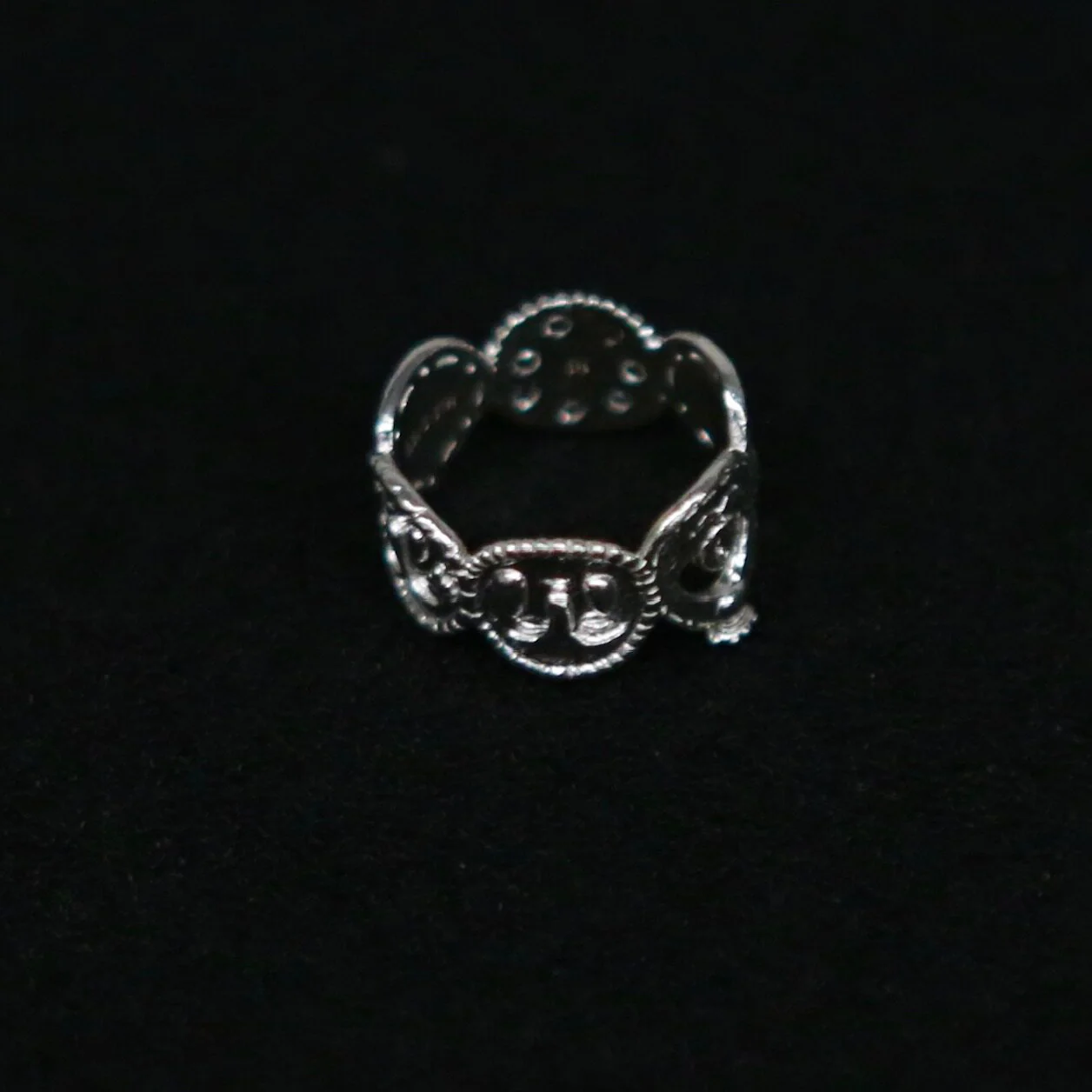 SALE E PEPE Sterling Silver Joy Ring SEP-SP05F01-YIN Silver - Image 2