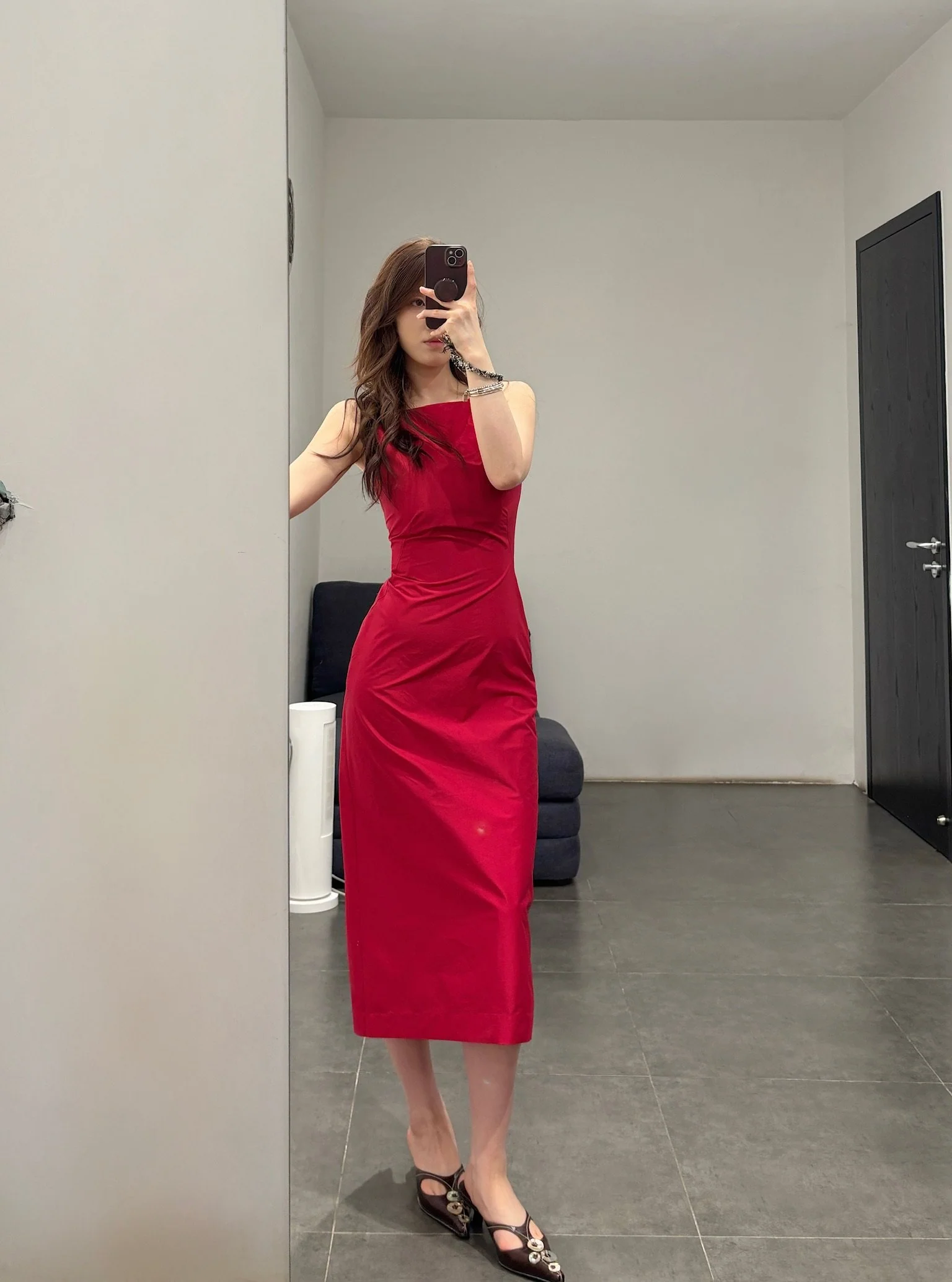 SAMUEL GUI YANG 2026 Spring/Summer FAYE Dress SGY-SS26CDR08-1-1-LIPSTICK RED - Image 13