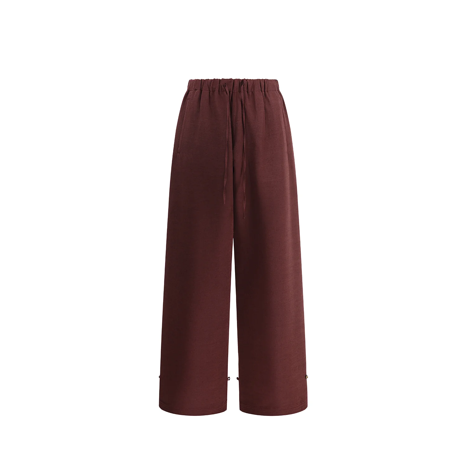 SAMUEL GUI YANG 25 autumn and winter trousers SGY-AW25BTR08-1-1-MERLOT - Image 5