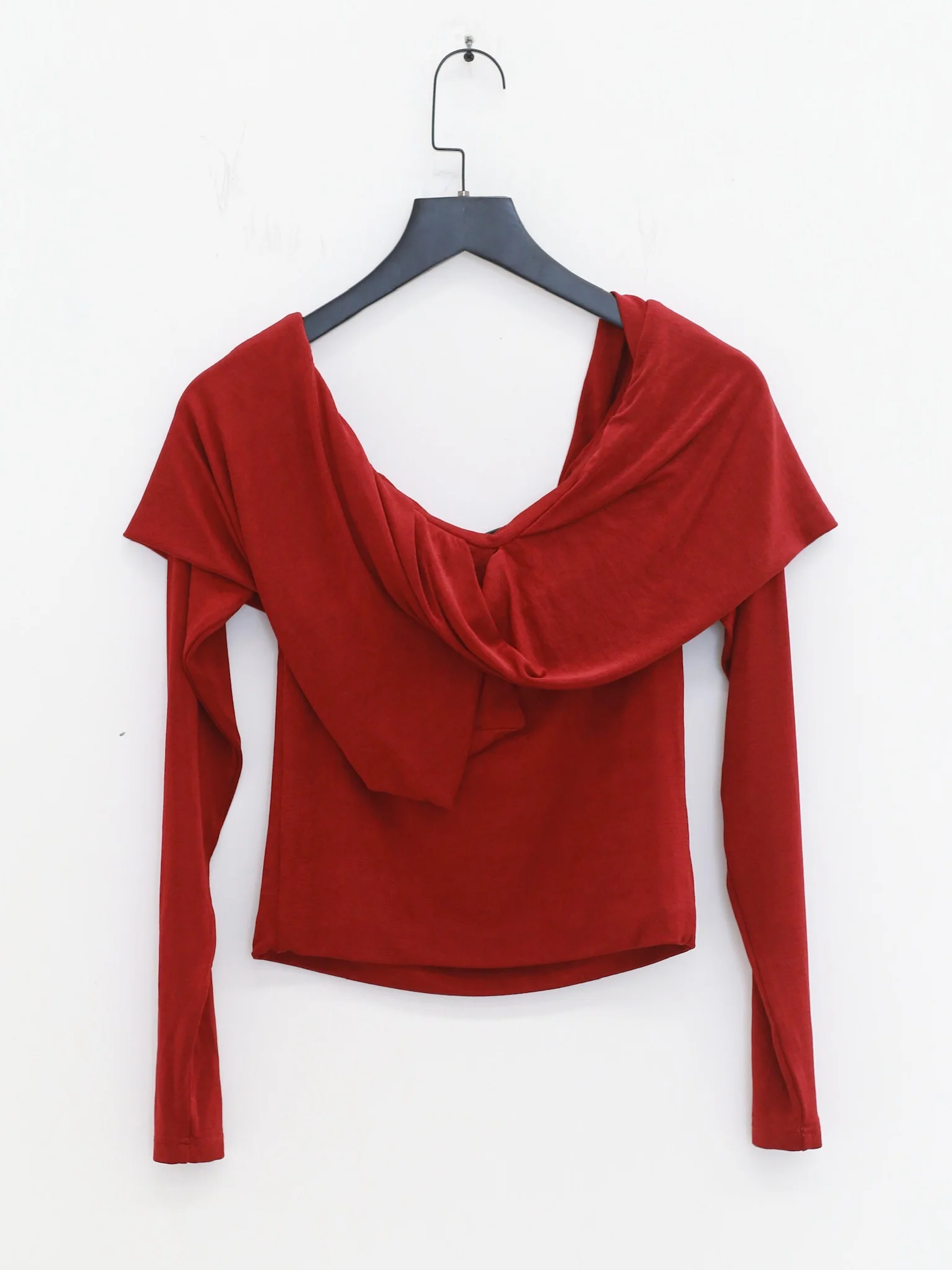 SAMUEL GUI YANG 25 Autumn/Winter Tops/Skirts SGY-AW25BTP01-1-1-OXBLOOD Tops - Image 4