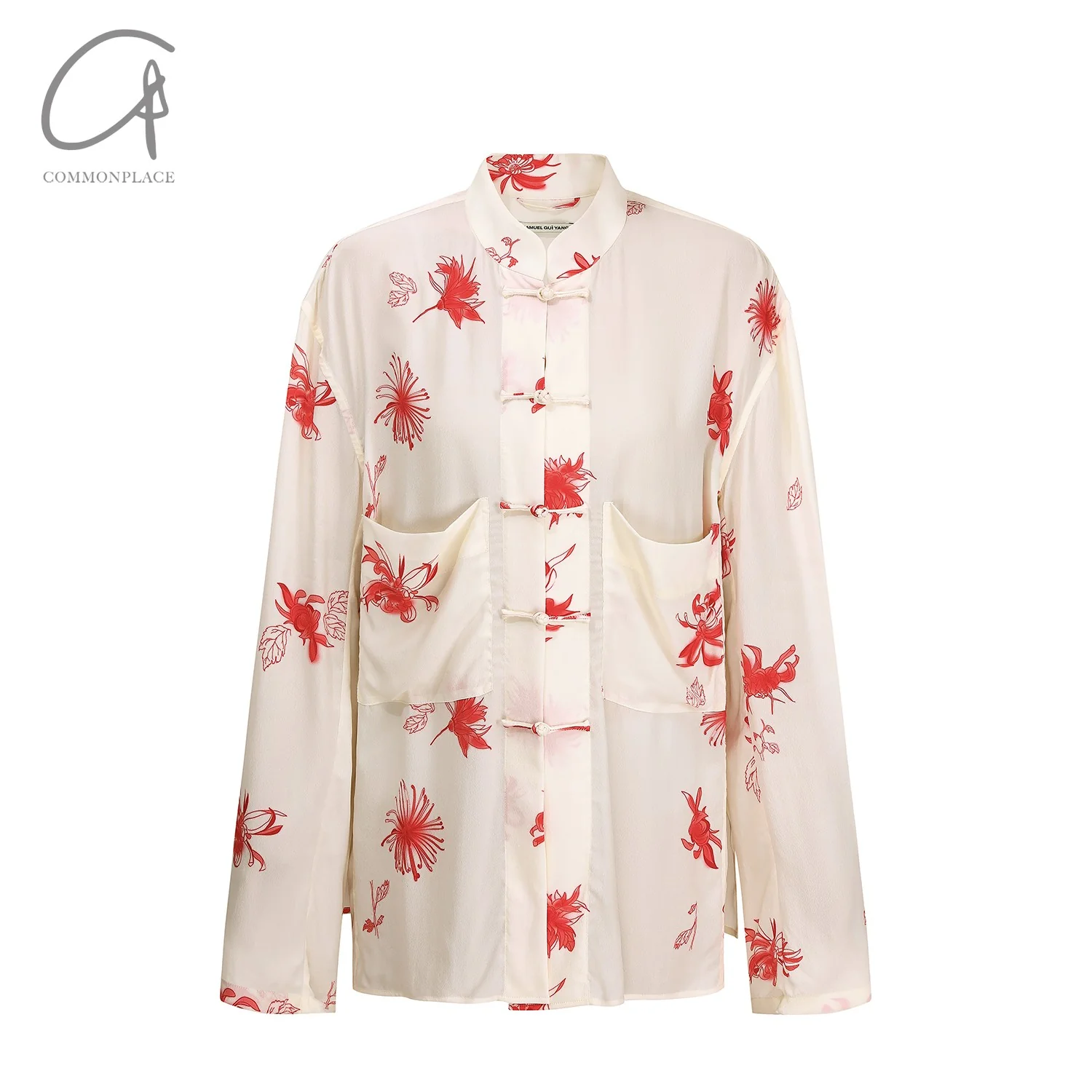 SAMUEL GUI YANG 25 Spring/Summer Shirt/Skirt SGY-SS25AMWSH10-1-1-CHRYSANTHEMUM Shirt - Image 5