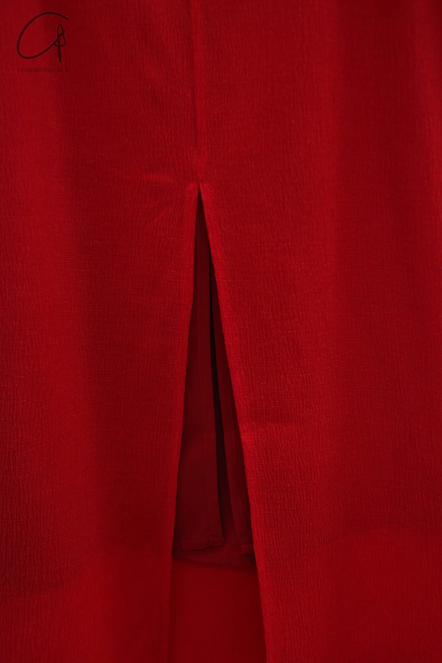 SAMUEL GUI YANG 25 Spring/Summer Tops/Skirts SGY-SS25ASK11-1-2-LYCHEESHELL Red Skirt SGY-SS25ATP12 - Image 2