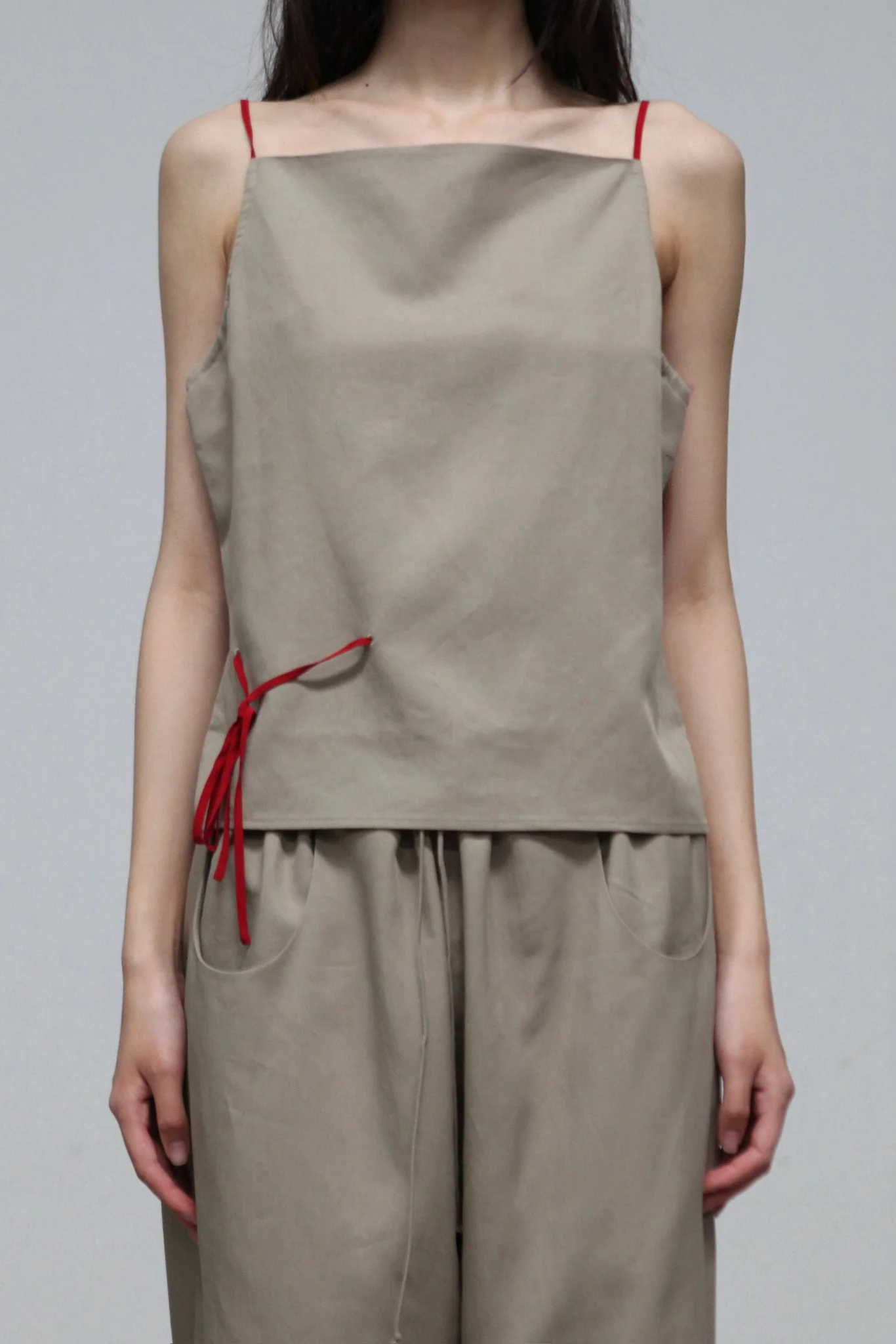 SAMUEL GUI YANG 26 Spring/Summer FAYE Top/SU Pants GY-SS26CPSTR01-1-1-GREYKHAKI Pants - Image 14