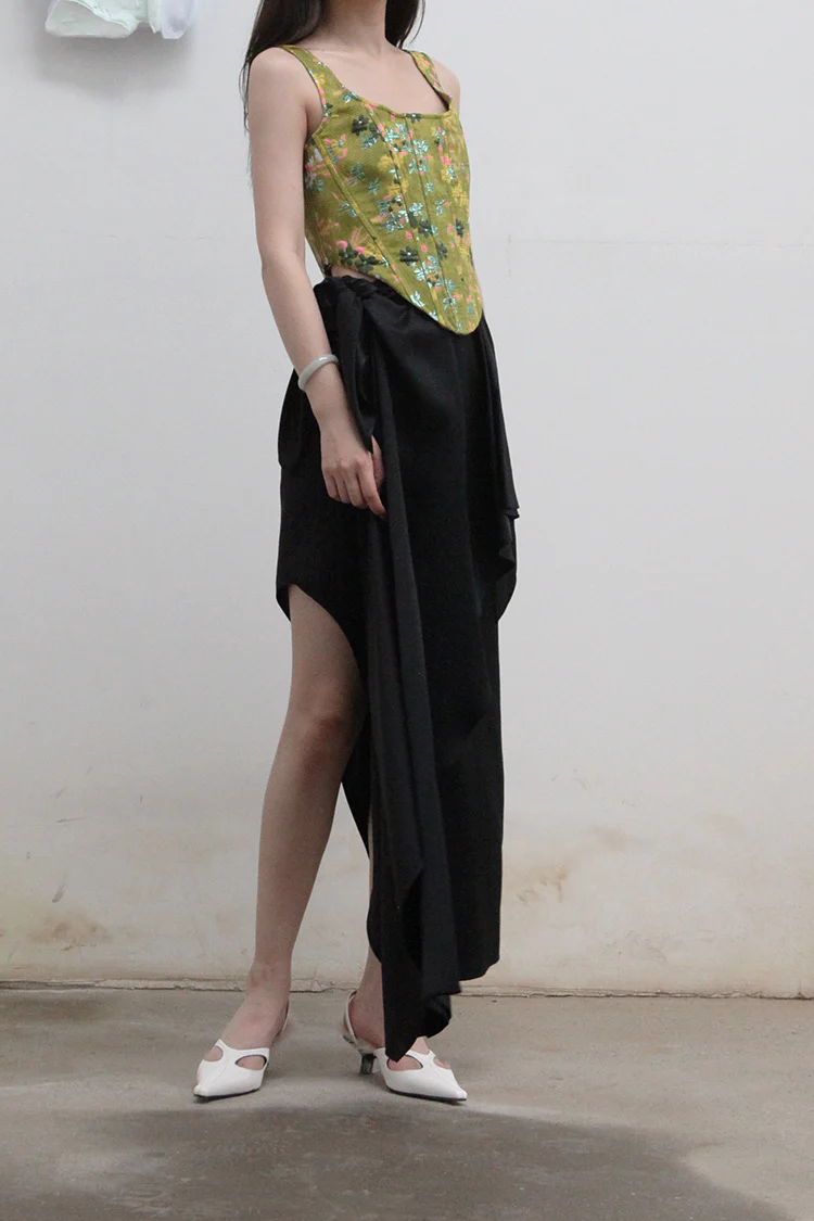 SAMUEL GUI YANG Double-layer half skirtSGY-AW21 SK02-1-HEI - Image 2