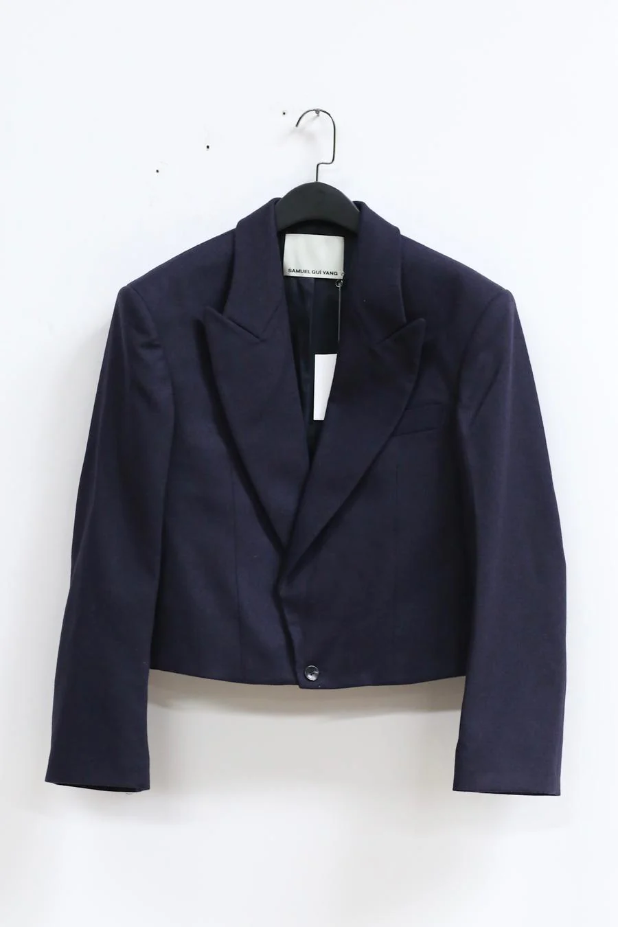 SAMUEL GUI YANG MW SIR Wool Jacket MWAW22BL04-1 Navy Blue