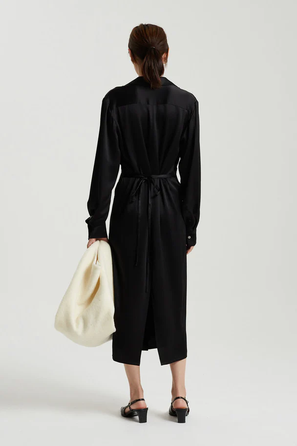 SAMUEL GUI YANG Phoenix hammered silk dress DR01-1 - Image 15