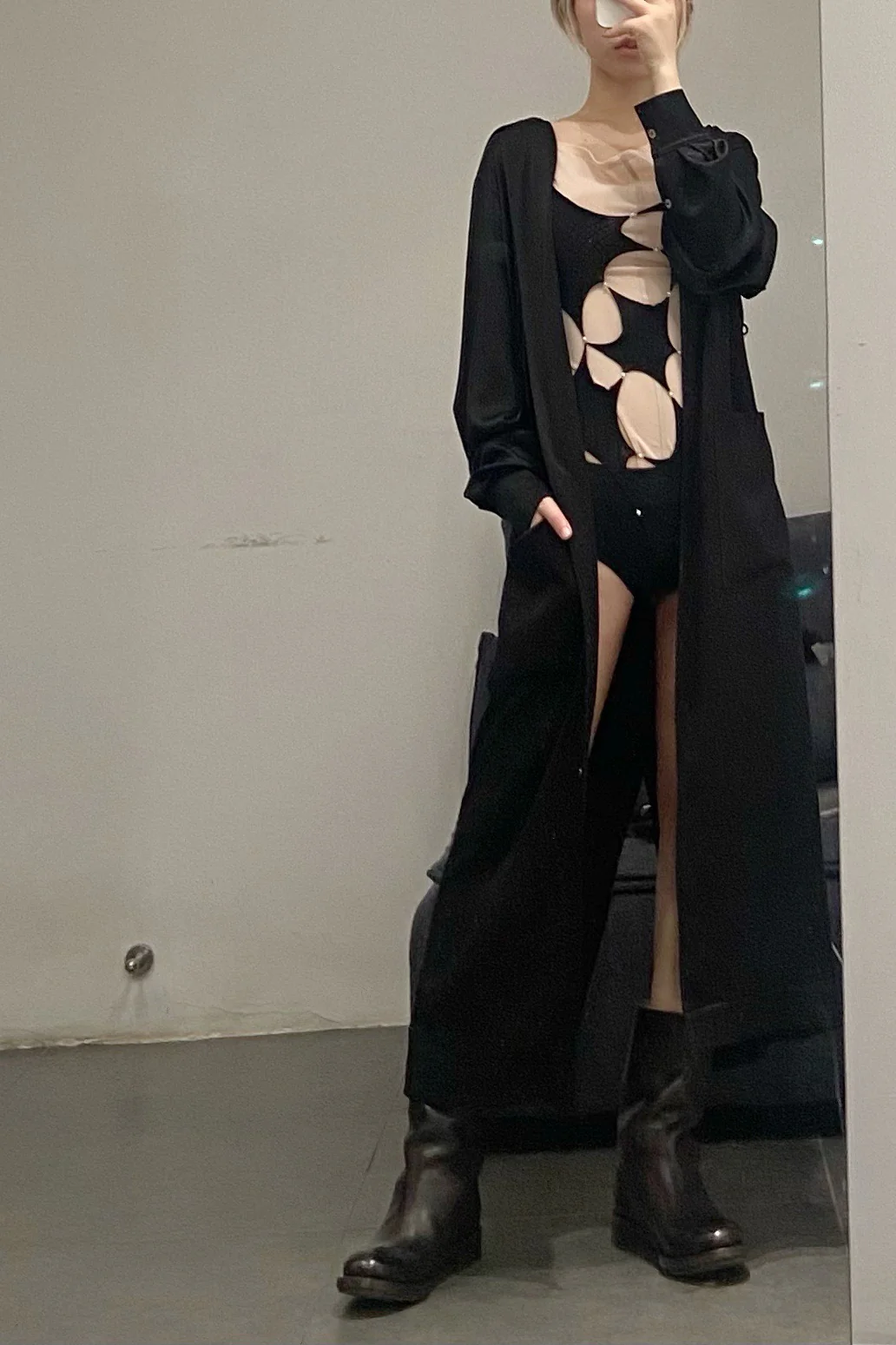 SAMUEL GUI YANG Phoenix hammered silk dress DR01-1 - Image 21