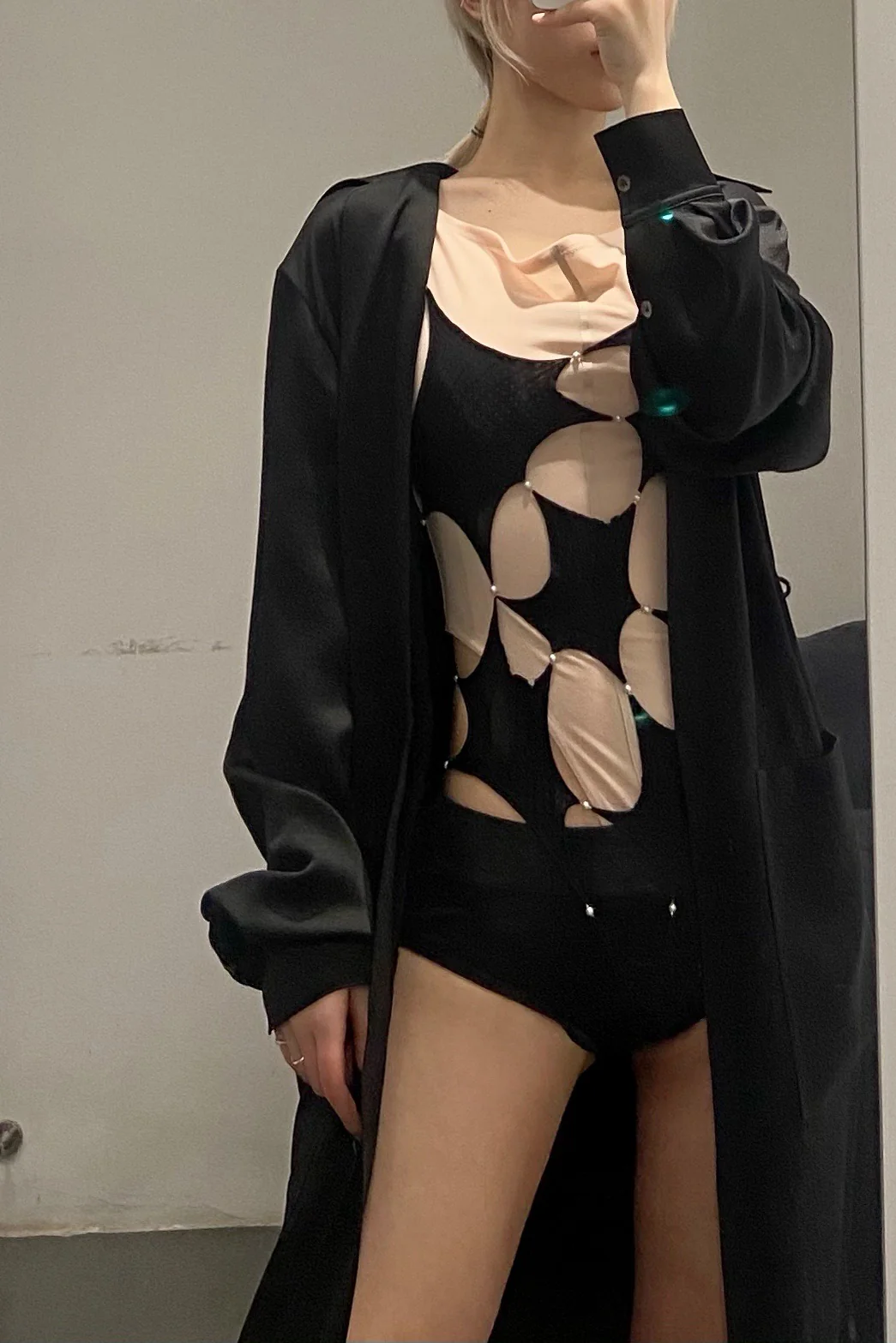 SAMUEL GUI YANG Phoenix hammered silk dress DR01-1 - Image 22