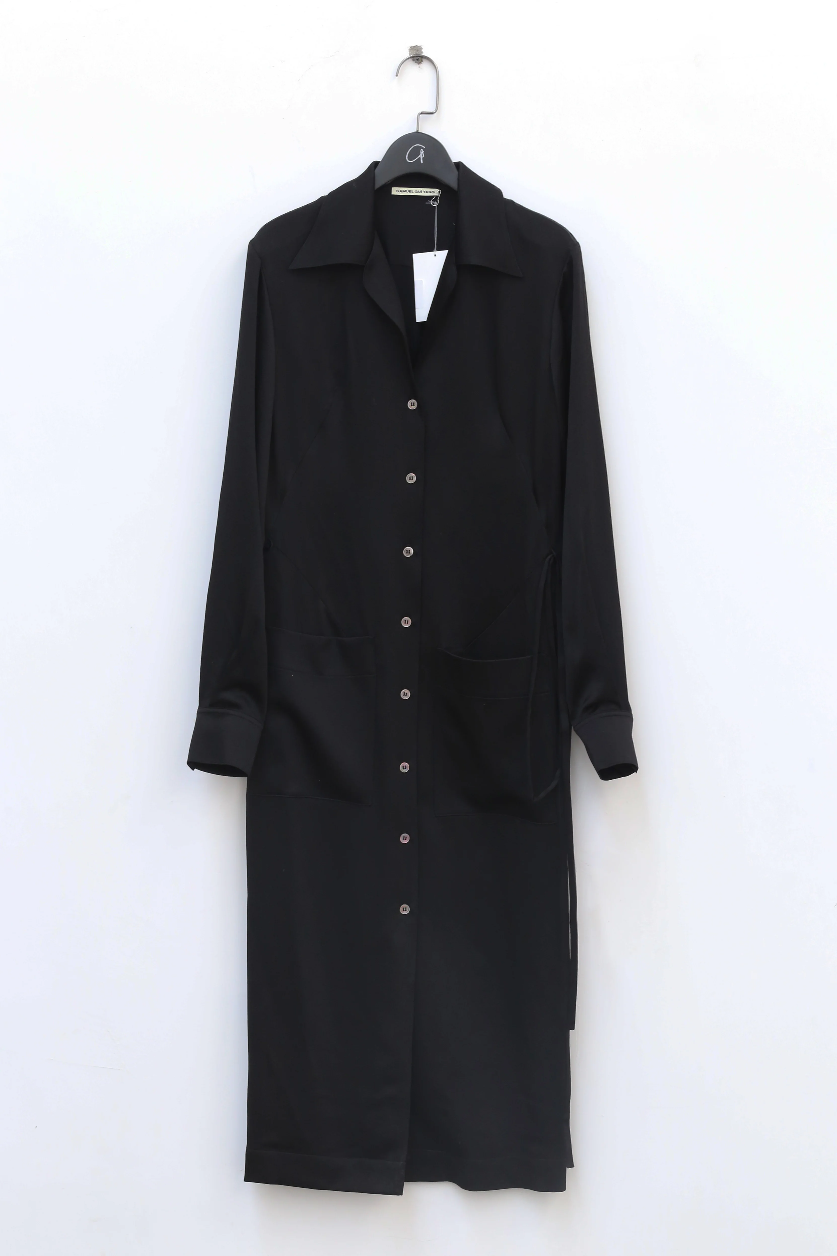 SAMUEL GUI YANG Phoenix hammered silk dress DR01-1 - Image 4