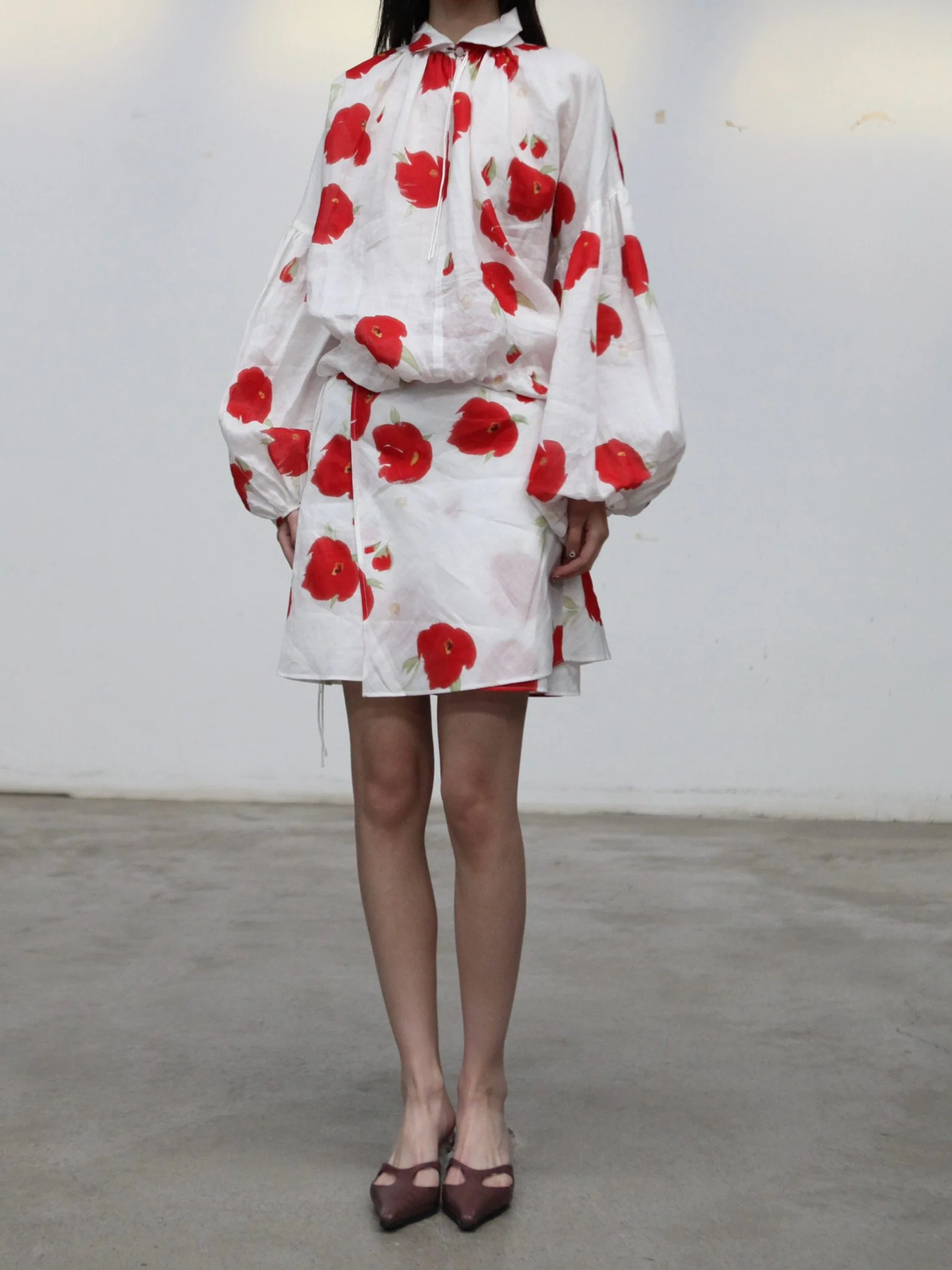 SAMUEL GUI YANG Spring/Summer 2026 Balloon Collection Shirt/Skirt SGY-SS26CSH10-1-1-POPPY Shirt - Image 11