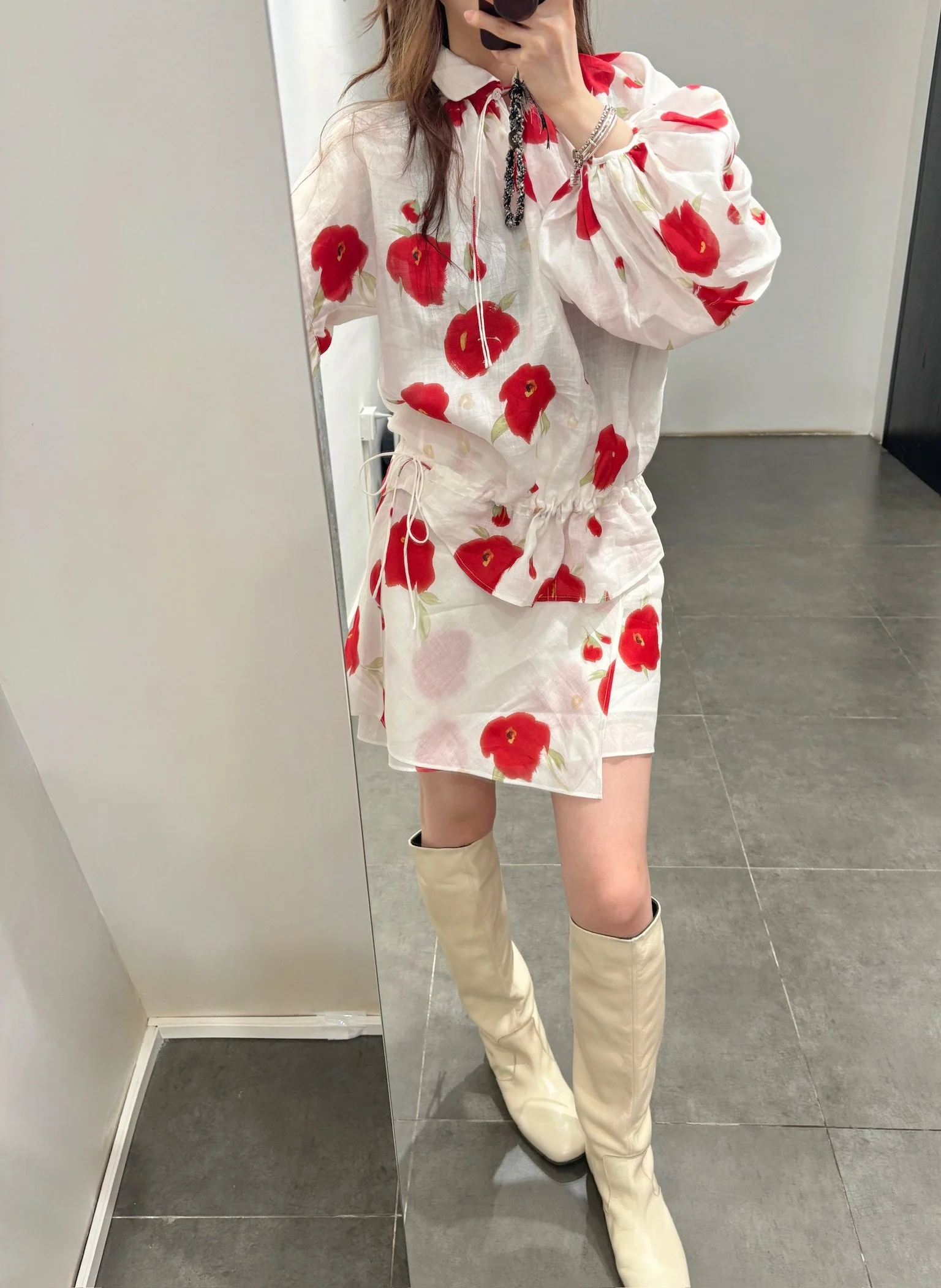 SAMUEL GUI YANG Spring/Summer 2026 Balloon Collection Shirt/Skirt SGY-SS26CSH10-1-1-POPPY Shirt - Image 16