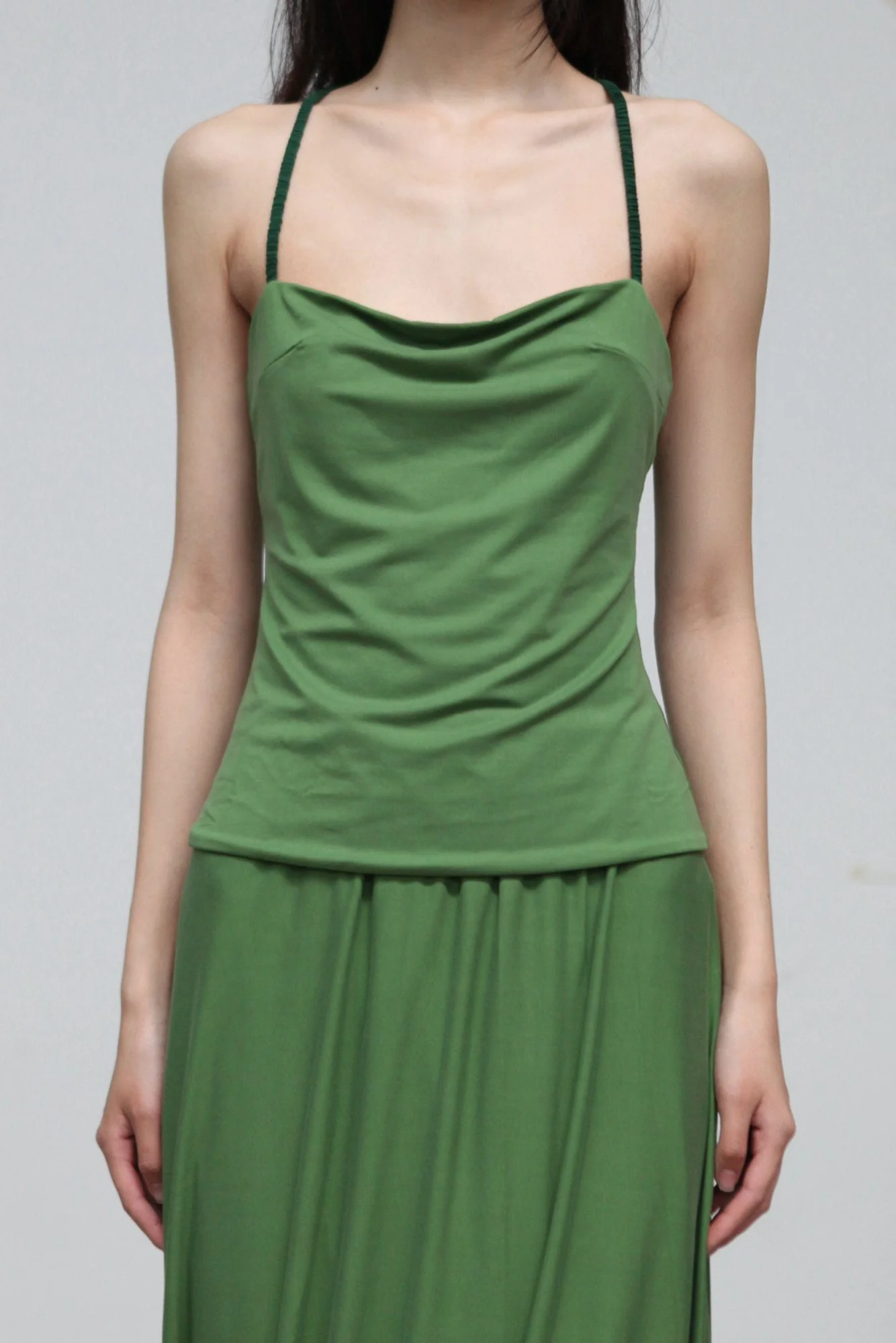 SAMUEL GUI YANG Spring/Summer 2026 EVA Top/Cable Knit Skirt SGY-SS26CPSSK04-1-1-FOAMGREEN Skirt - Image 13