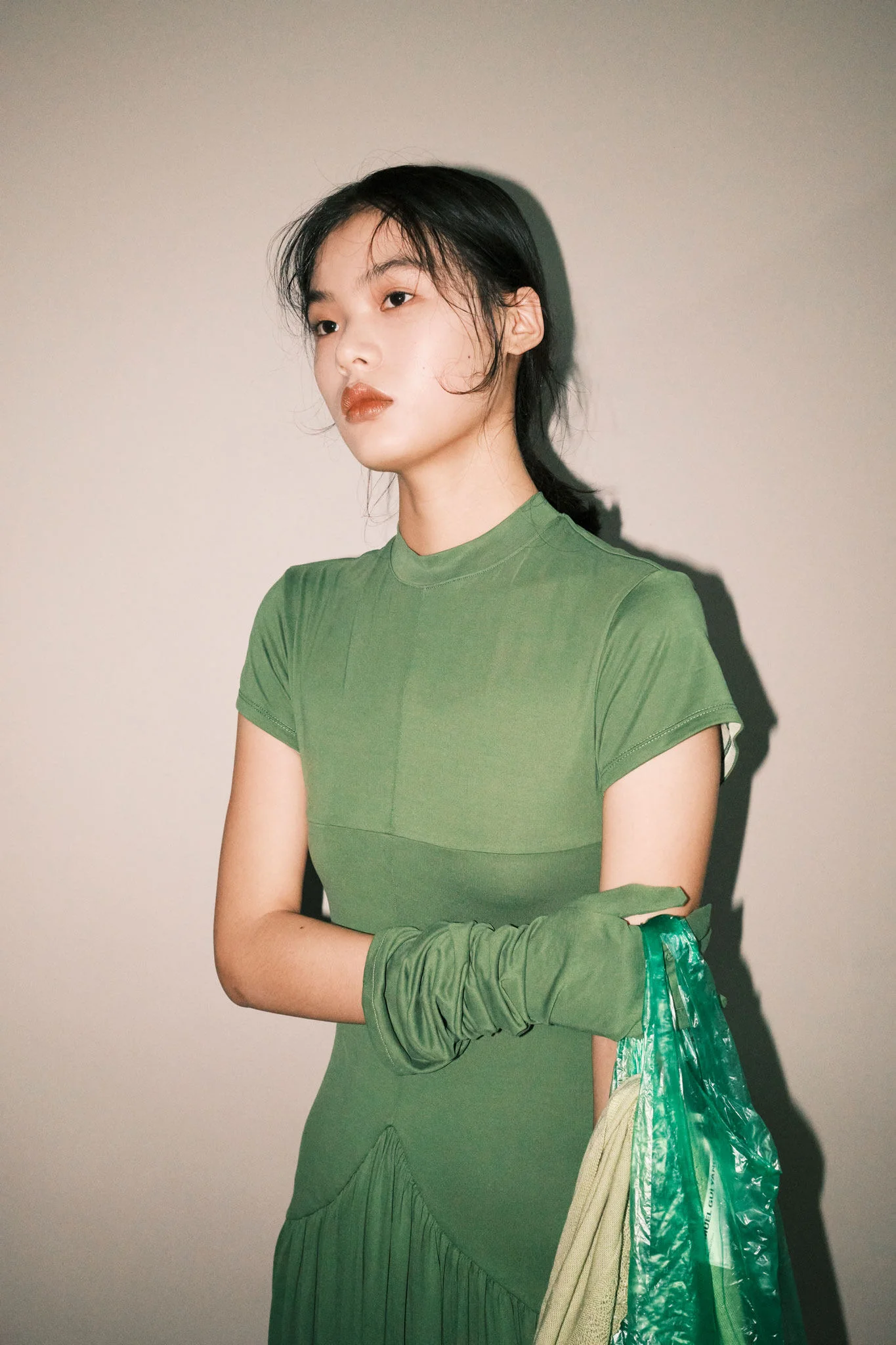 SAMUEL GUI YANG Spring/Summer 2026 Open Back Dress SGY-SS26CPSDR04-1-1-MOSSGREEN - Image 17