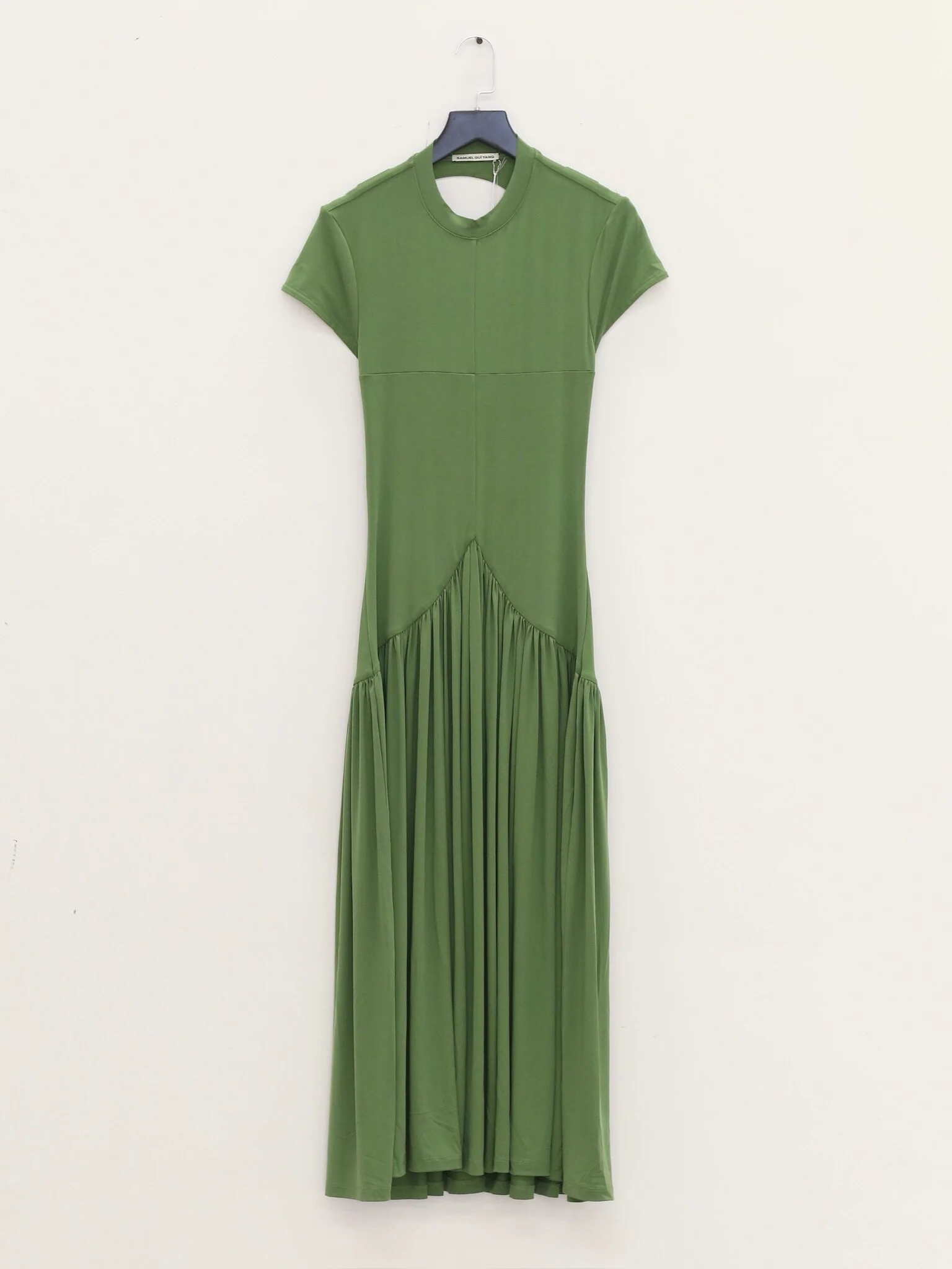 SAMUEL GUI YANG Spring/Summer 2026 Open Back Dress SGY-SS26CPSDR04-1-1-MOSSGREEN - Image 7