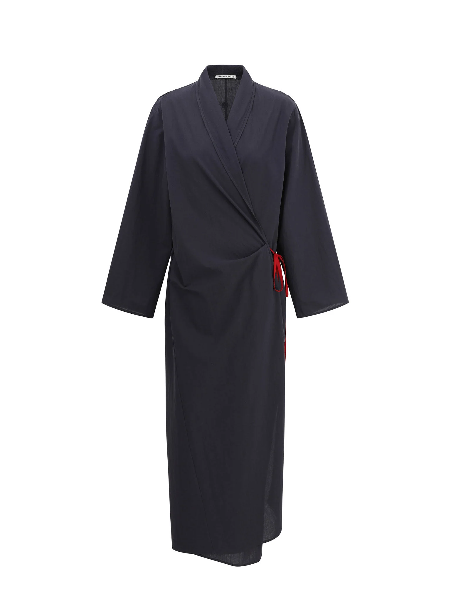 SAMUEL GUI YANG Spring/Summer 2026 Relaxed Bathrobe Dress SGY-SS26CPSDR02-1-1-NAVY - Image 4