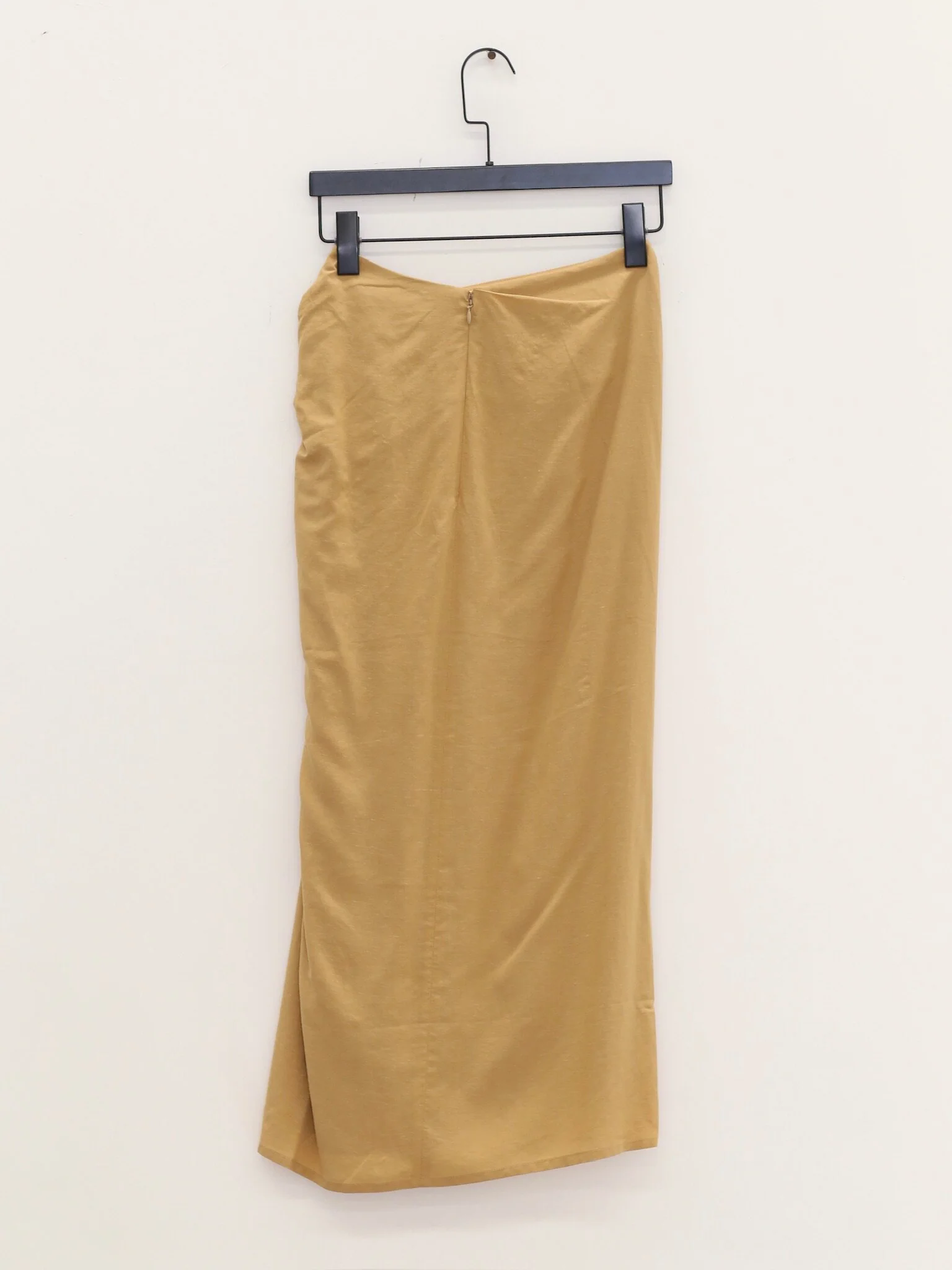SAMUEL GUI YANG Spring/Summer 2026 S-Cut Neckline Shirt/Mid-Length Skirt SGY-SS26CPSSK01-1-1-GOLDEN TEA Midi Skirt - Image 4