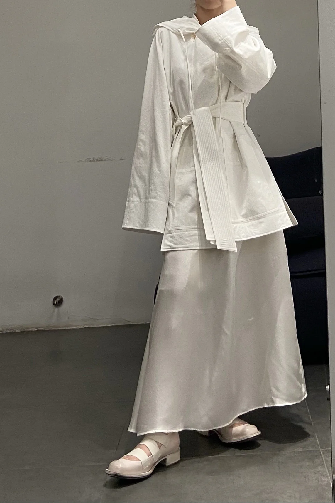 SAMUEL GUI YANG Valentina linen and cotton coat CO03-2 - Image 6