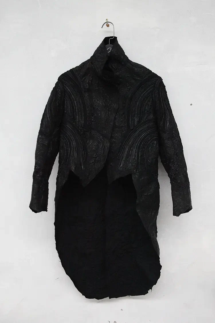 Sandrine Philippe texture stitching jacket AW20 F 1064 - Image 4