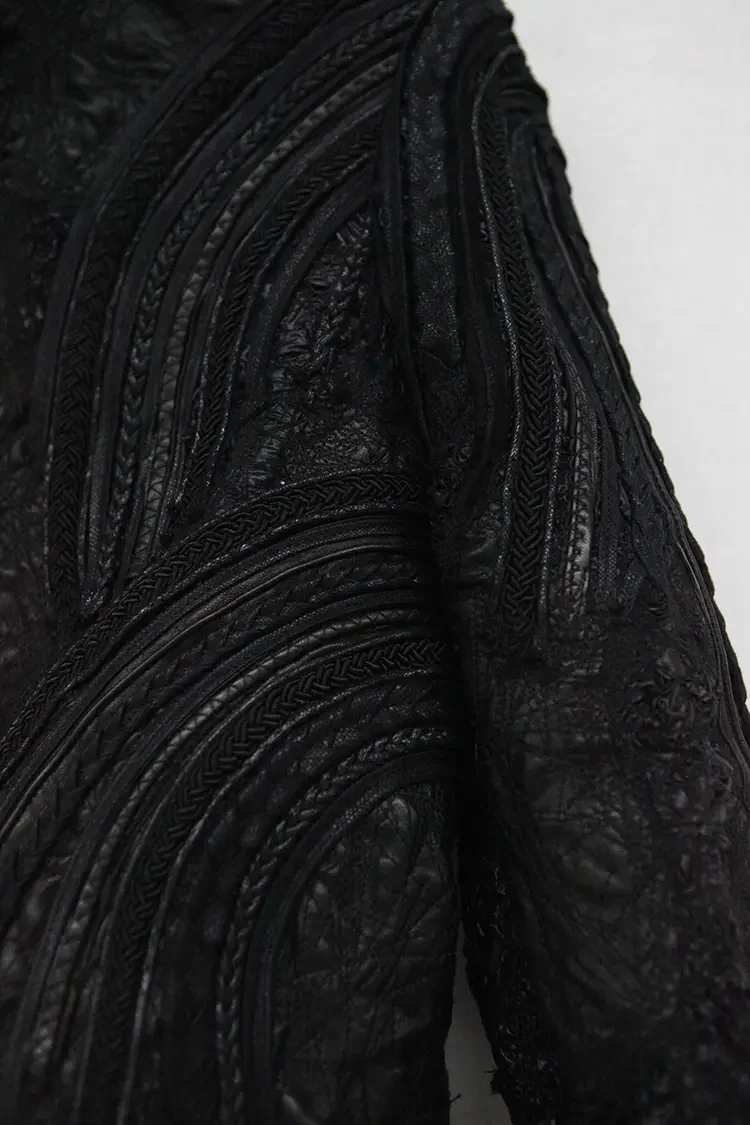 Sandrine Philippe texture stitching jacket AW20 F 1064 - Image 5