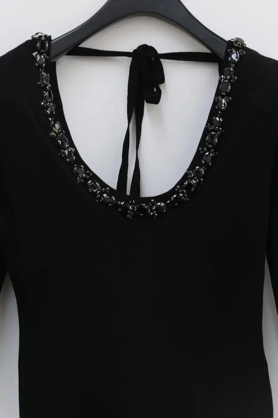 shushutong one-piece knitted top ss21to20 black - Image 4