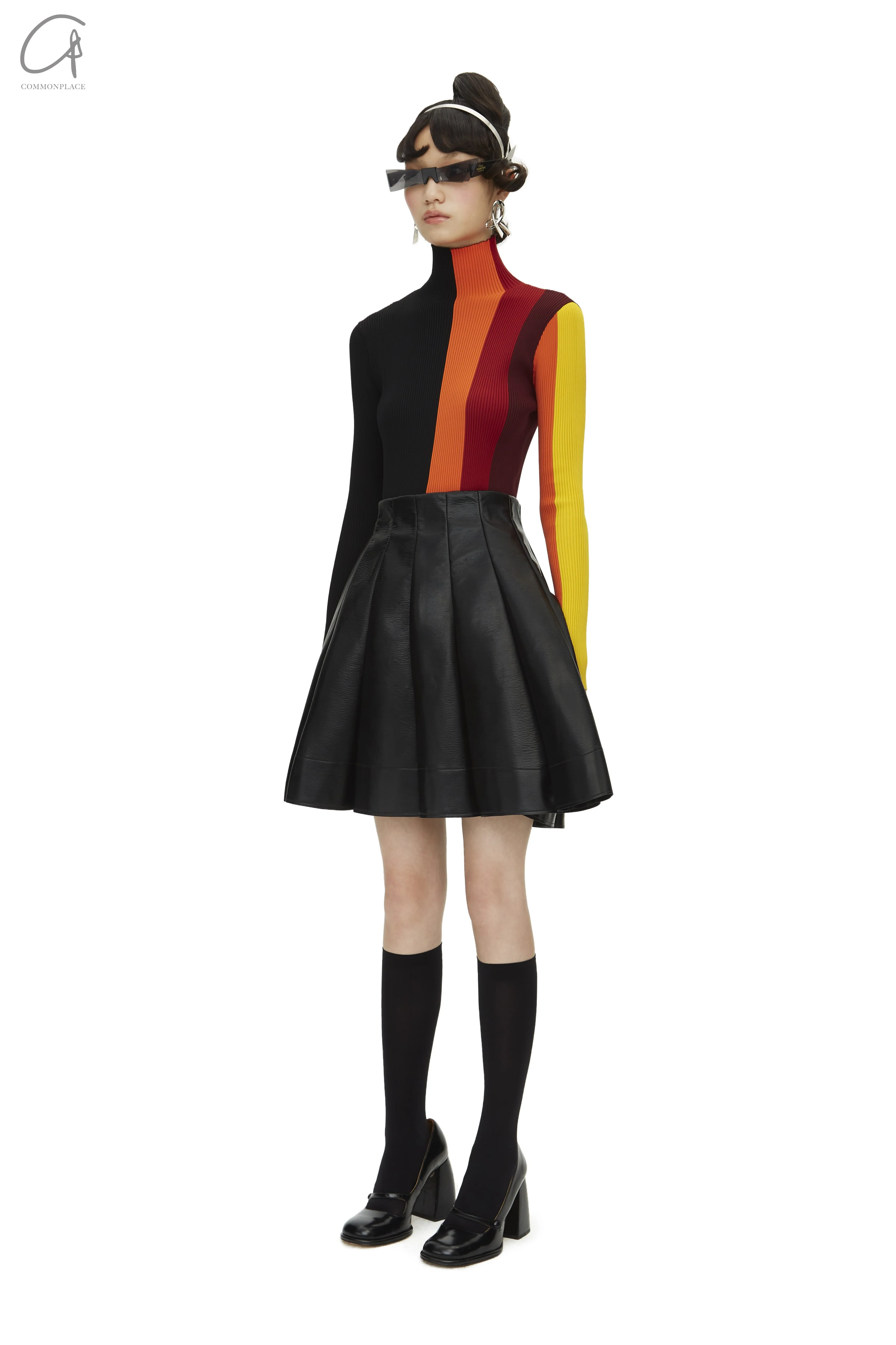 Shushutong pleated skirt aw21sk01 black - Image 3