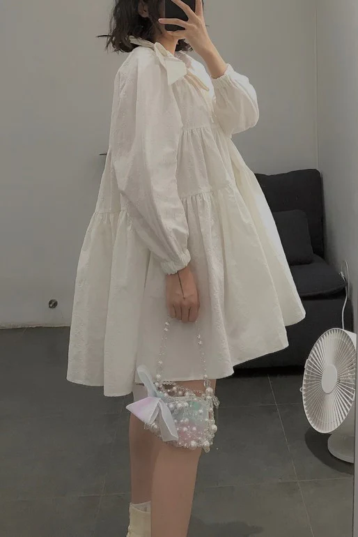 Shushutong round neck bowknot dress aw20dr05per334(PSST778) - Image 8