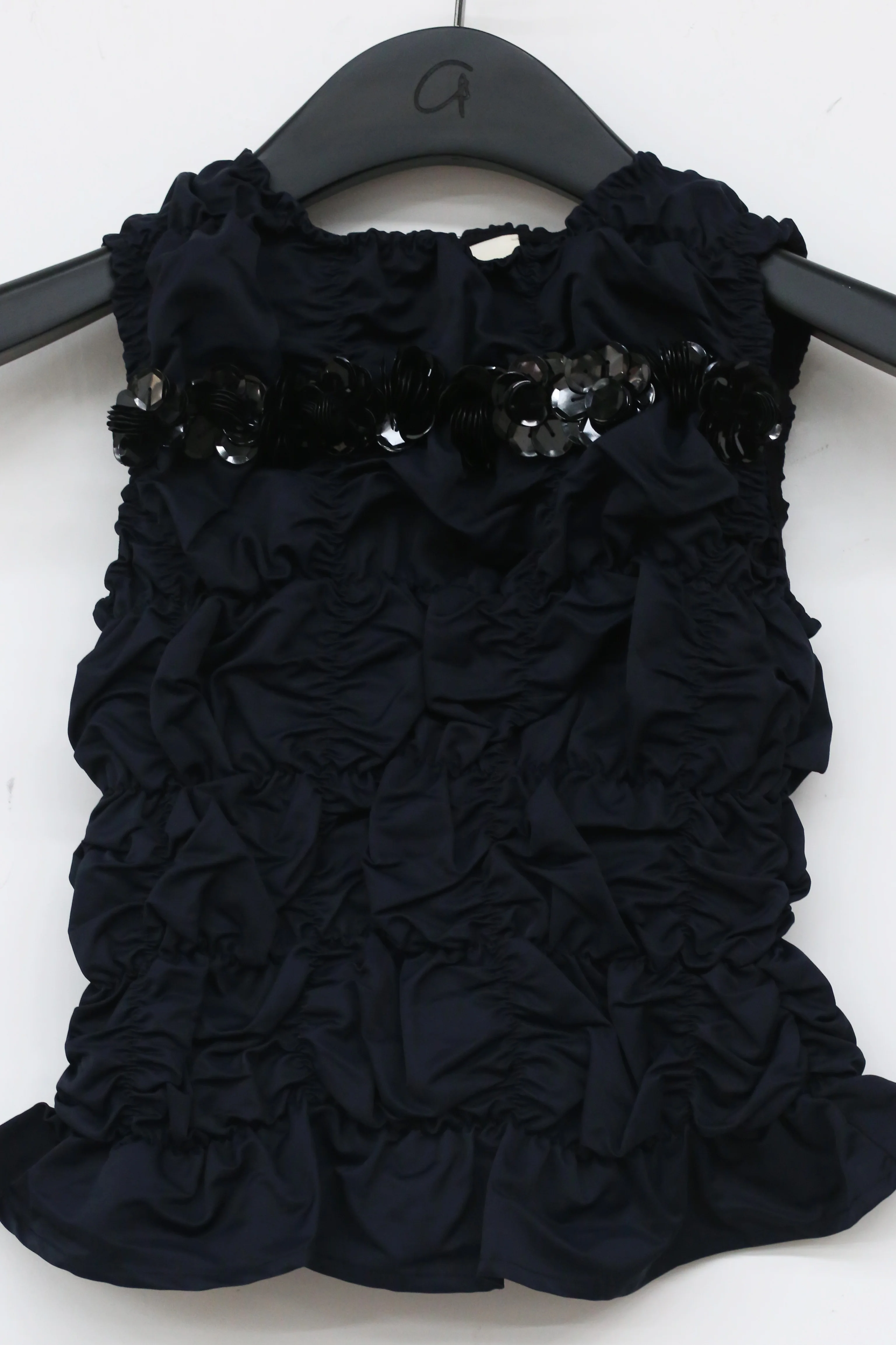 SHUSHUTONG sleeveless top SST-AW21TO04-SHENLAN dark blue - Image 4
