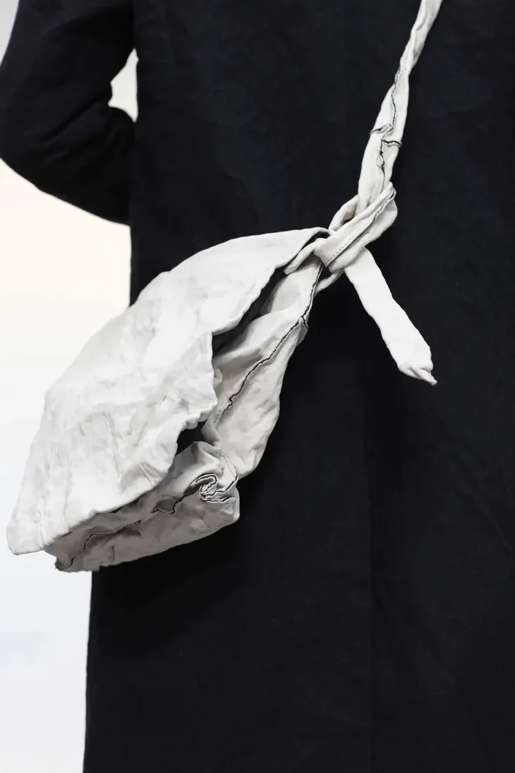 SIMONA TAGLIAFERRI (Sheepskin Anima, large cross-body bag) SS17A03 LAMB ANIMA CHALK - Image 3
