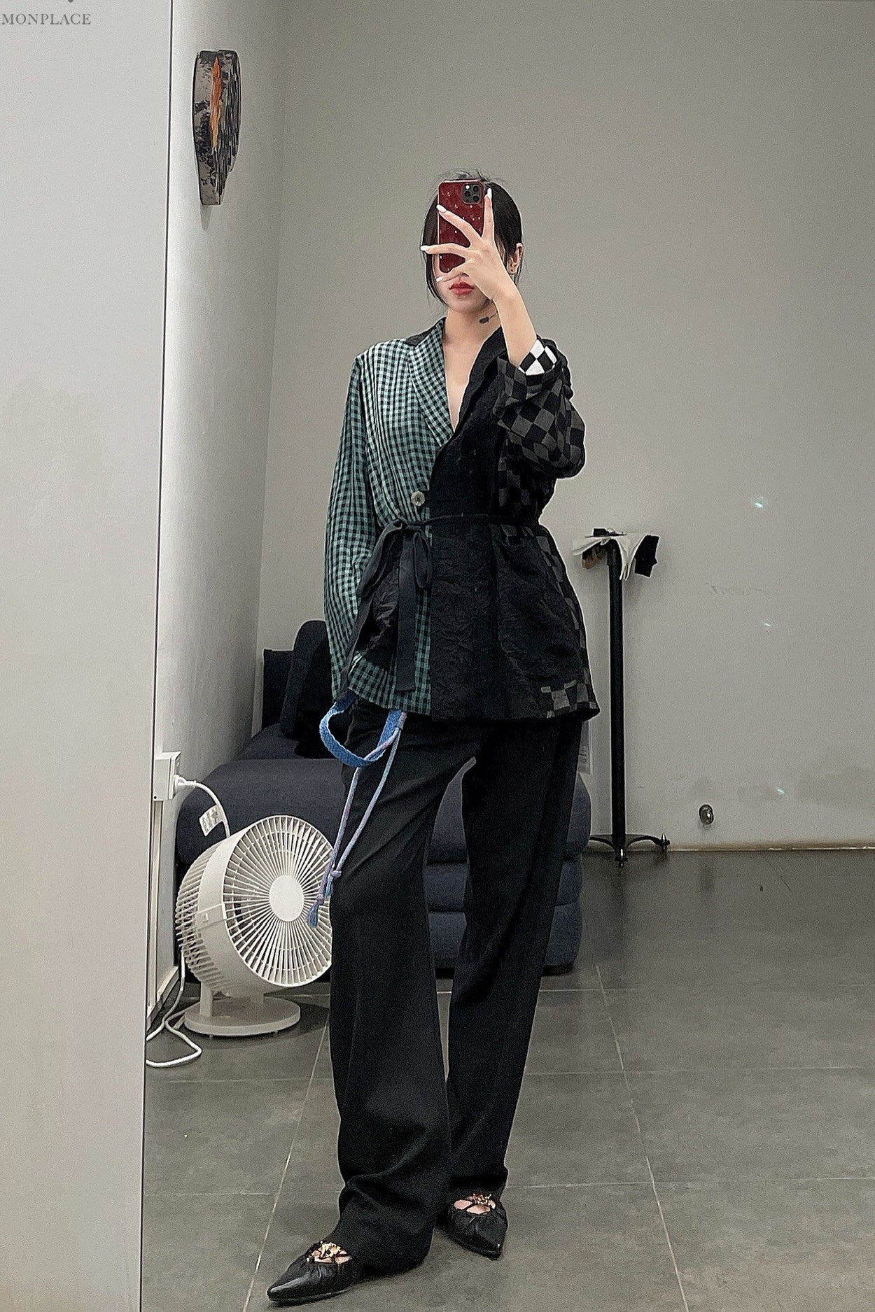 Song for the mute L/S patch pocket jacket 221_WJK036_CRKLMLT - Image 18