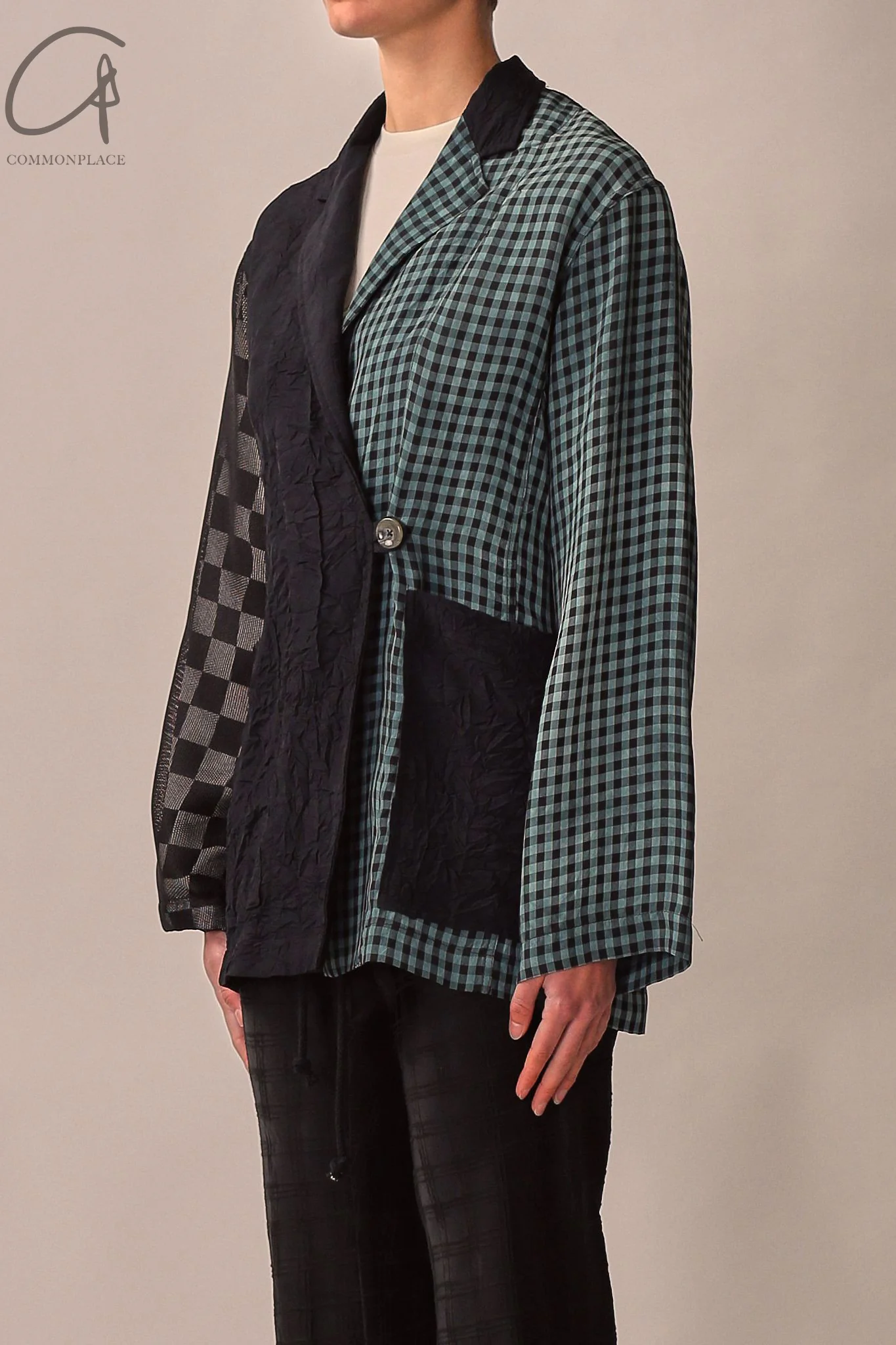 Song for the mute L/S patch pocket jacket 221_WJK036_CRKLMLT - Image 2