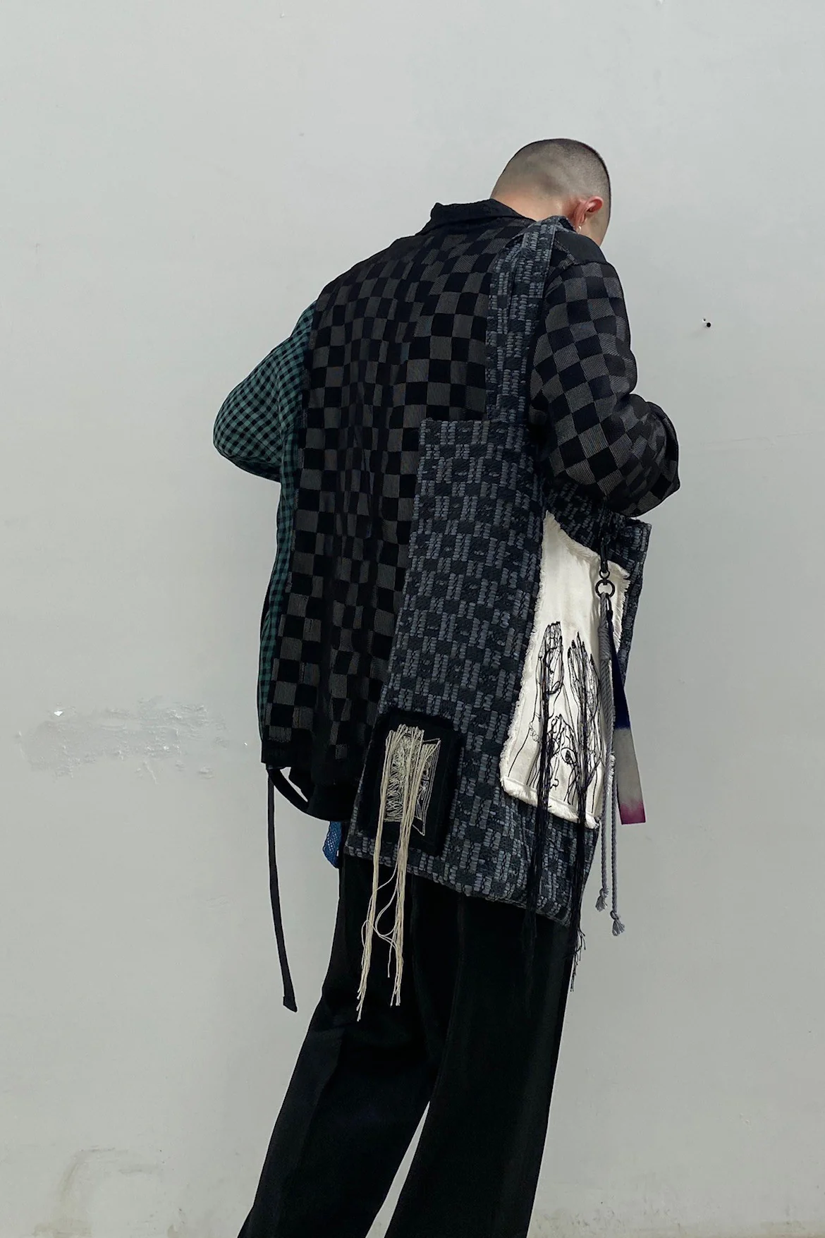 Song for the mute L/S patch pocket jacket 221_WJK036_CRKLMLT - Image 22
