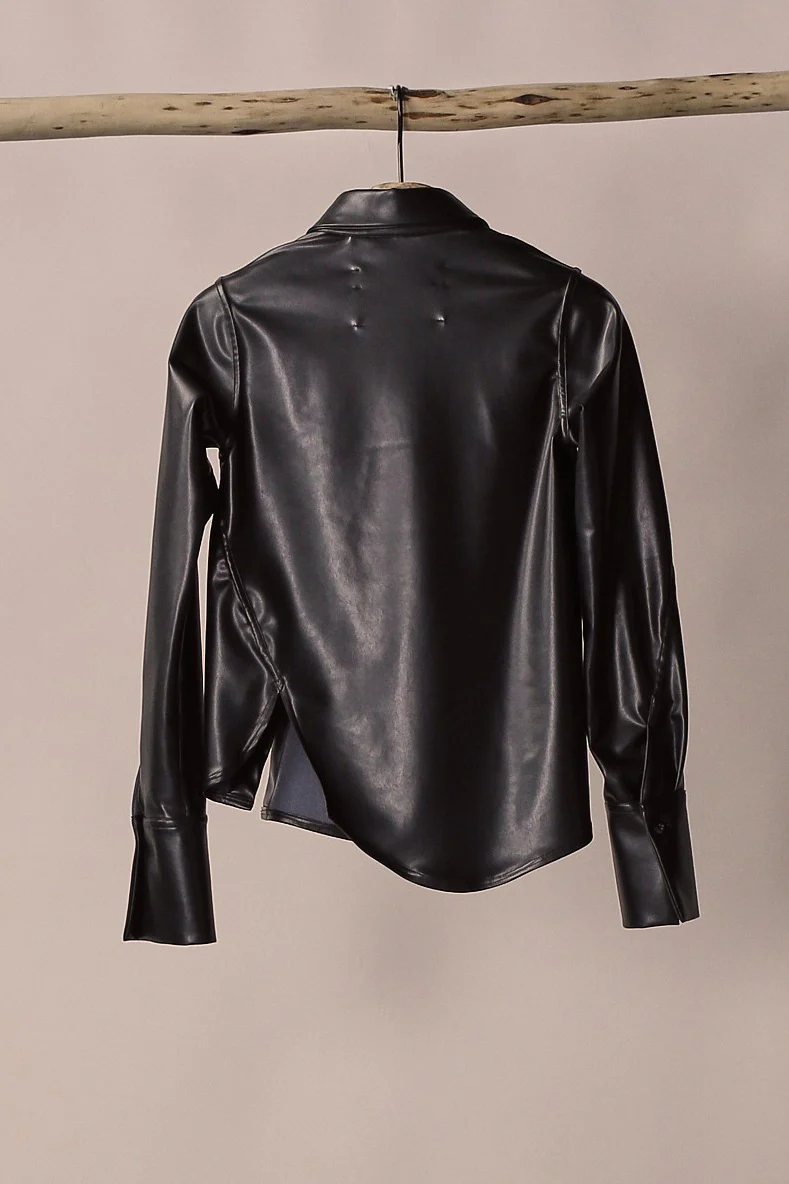 Song for the mute L/S Twisted Shirt 221_WSH021_FALABLK - Image 5