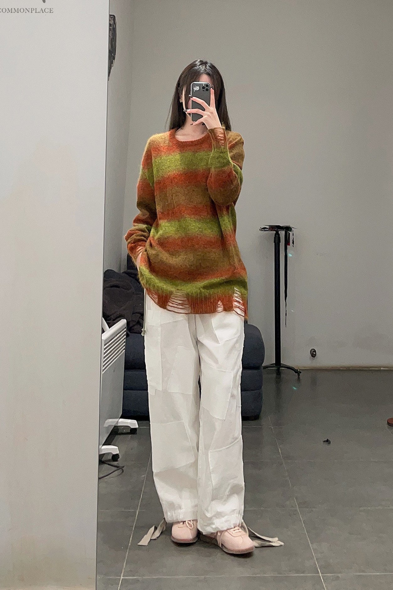 Song for the Mute Large sweater 222_UKT009_STPDORG orange - Image 36