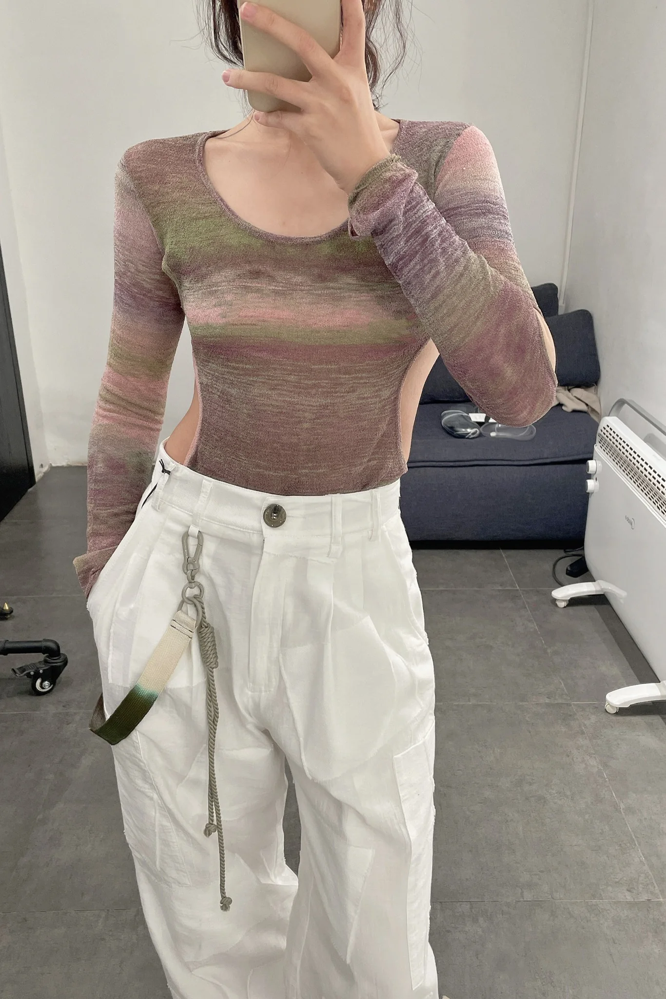 Song for the mute lining patch pocket pants 211_WPTO32L_COPAWHT - Image 41