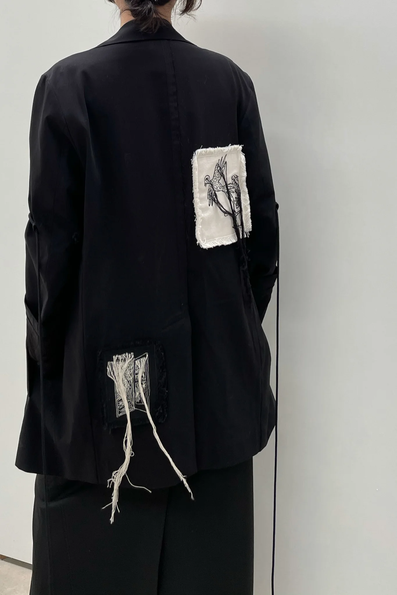 Song for the mute "Little Bird" Oversized Suit 211_WJKO53E5_CGDNBLK - Image 10