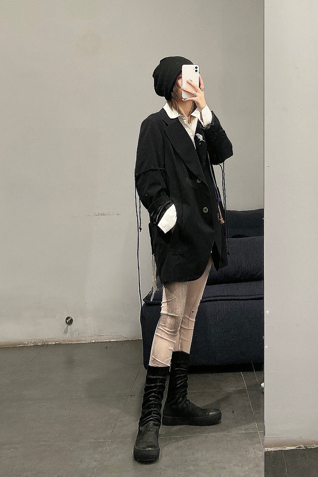Song for the mute "Little Bird" Oversized Suit 211_WJKO53E5_CGDNBLK - Image 19