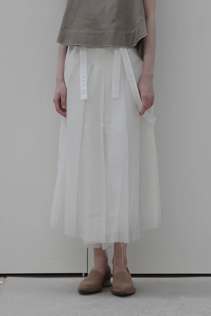 song for the mute pleated skirt with backing 201 WSK009L