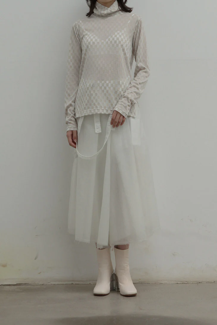 song for the mute pleated skirt with backing 201 WSK009L - Image 17