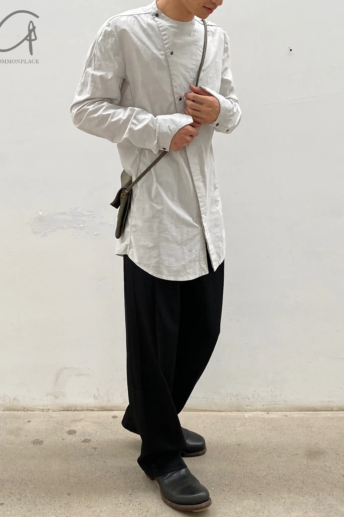 Song for the mute Loose Pleated Pants 221_MPT084_POLYBLK - Image 36