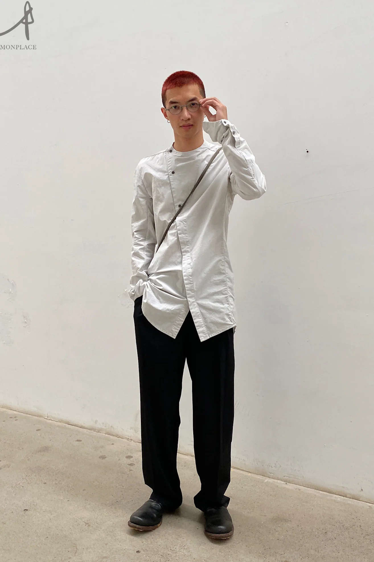 Song for the mute Loose Pleated Pants 221_MPT084_POLYBLK - Image 39