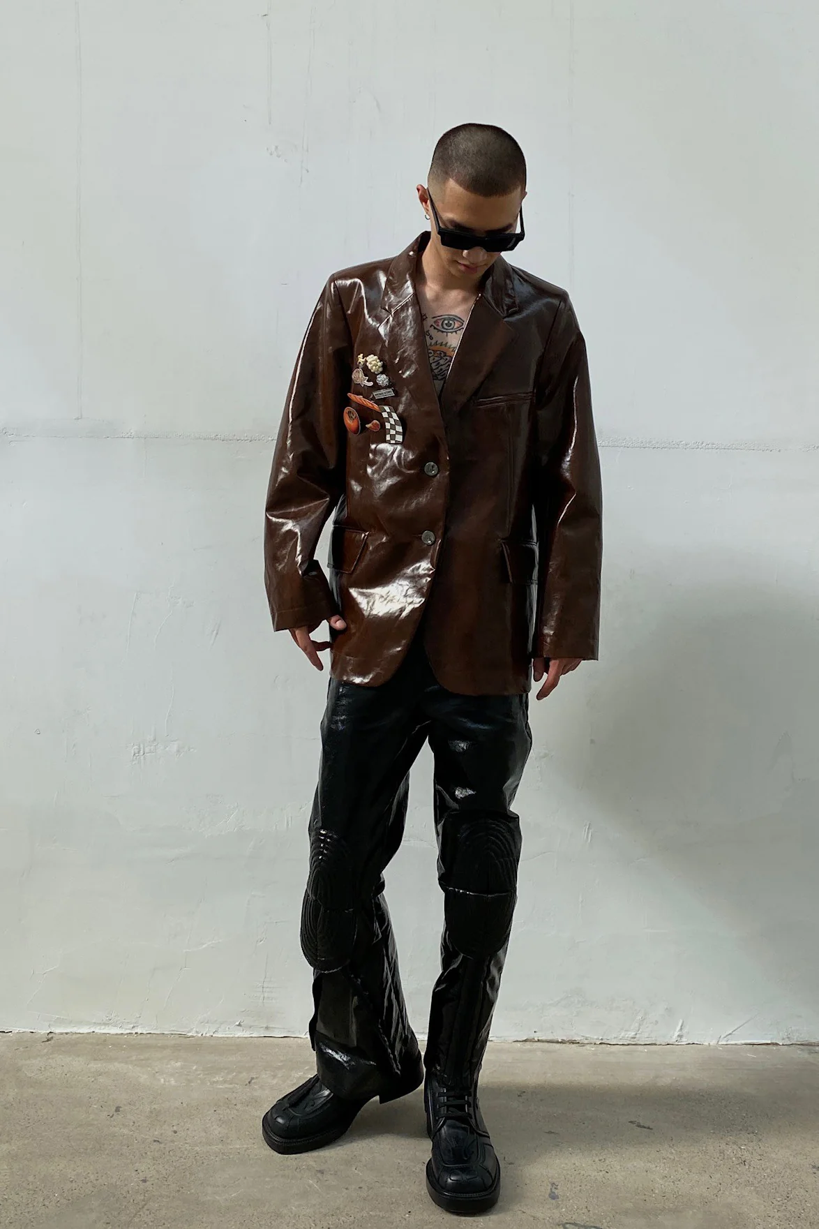 Song for the mute Oversized Track Jacket 221_WJK067_COCOBWN - Image 18