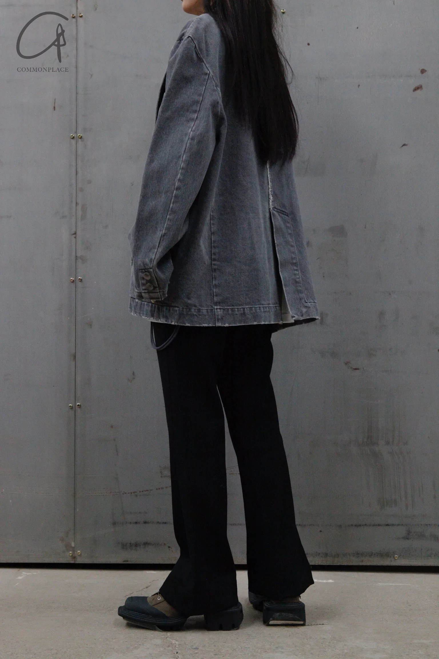 Song for the Mute square sports jacket 222_MJK103_WDNMGRY gray - Image 15