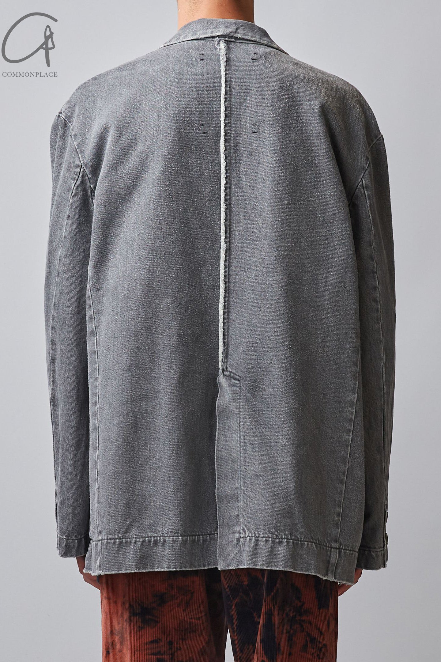 Song for the Mute square sports jacket 222_MJK103_WDNMGRY gray - Image 3