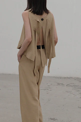 Song for the mute WTP003 lace-up vest - Image 7