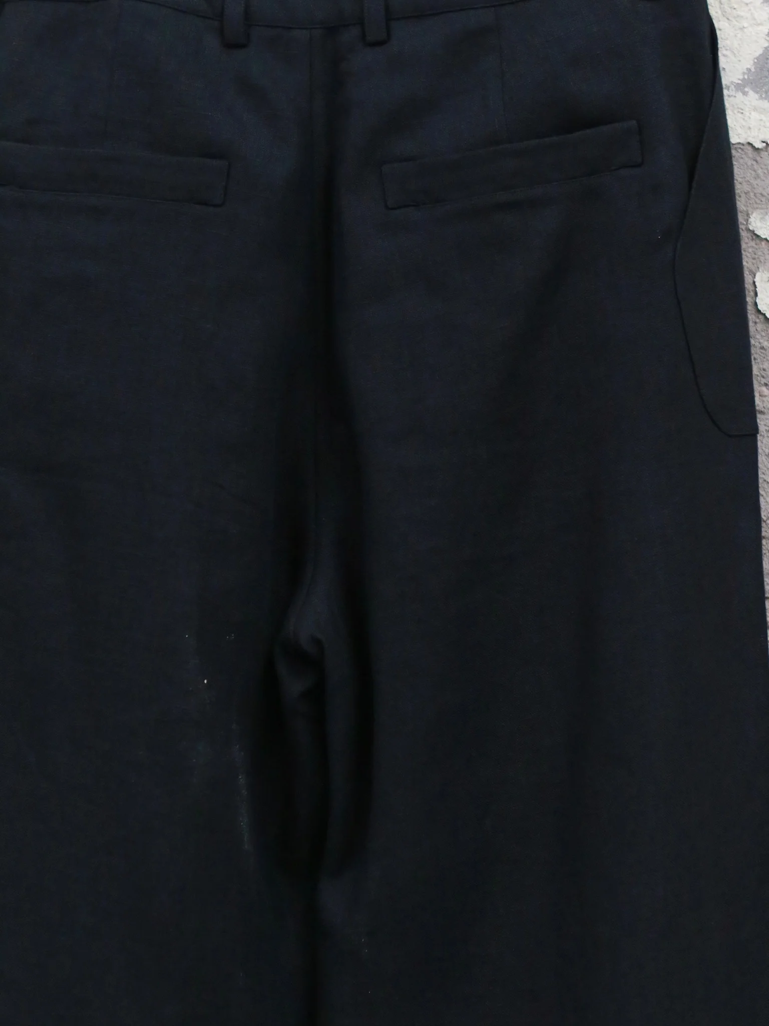 Stovaigh Linen Wide-Leg Cropped Casual Pants STV-STOVPAL005-HEI Black (STOVTR001) - Image 3