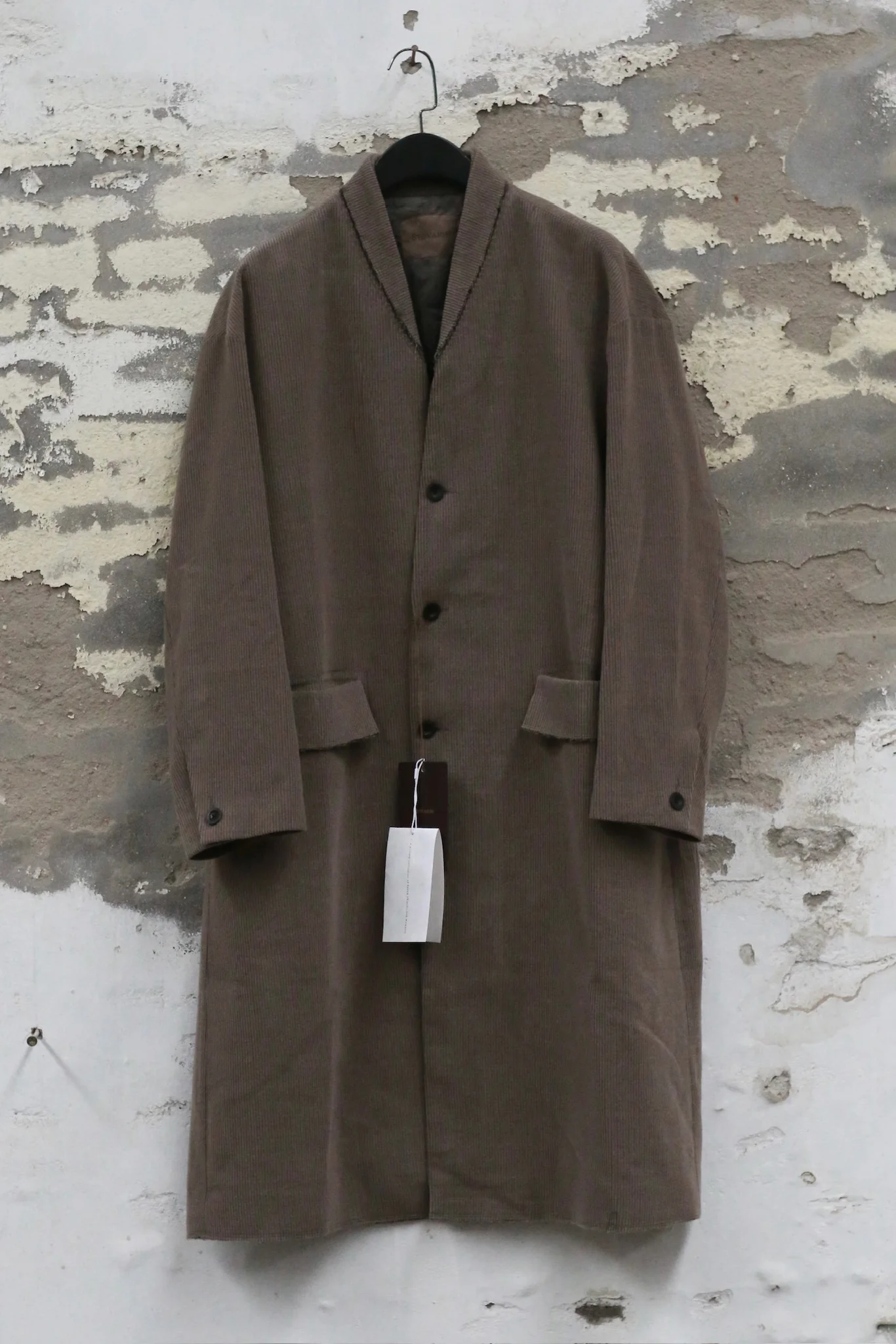Stovaigh Oversized Collarless Jacket/Wide-Leg Pants STV-ST25074CO-0 Coat
