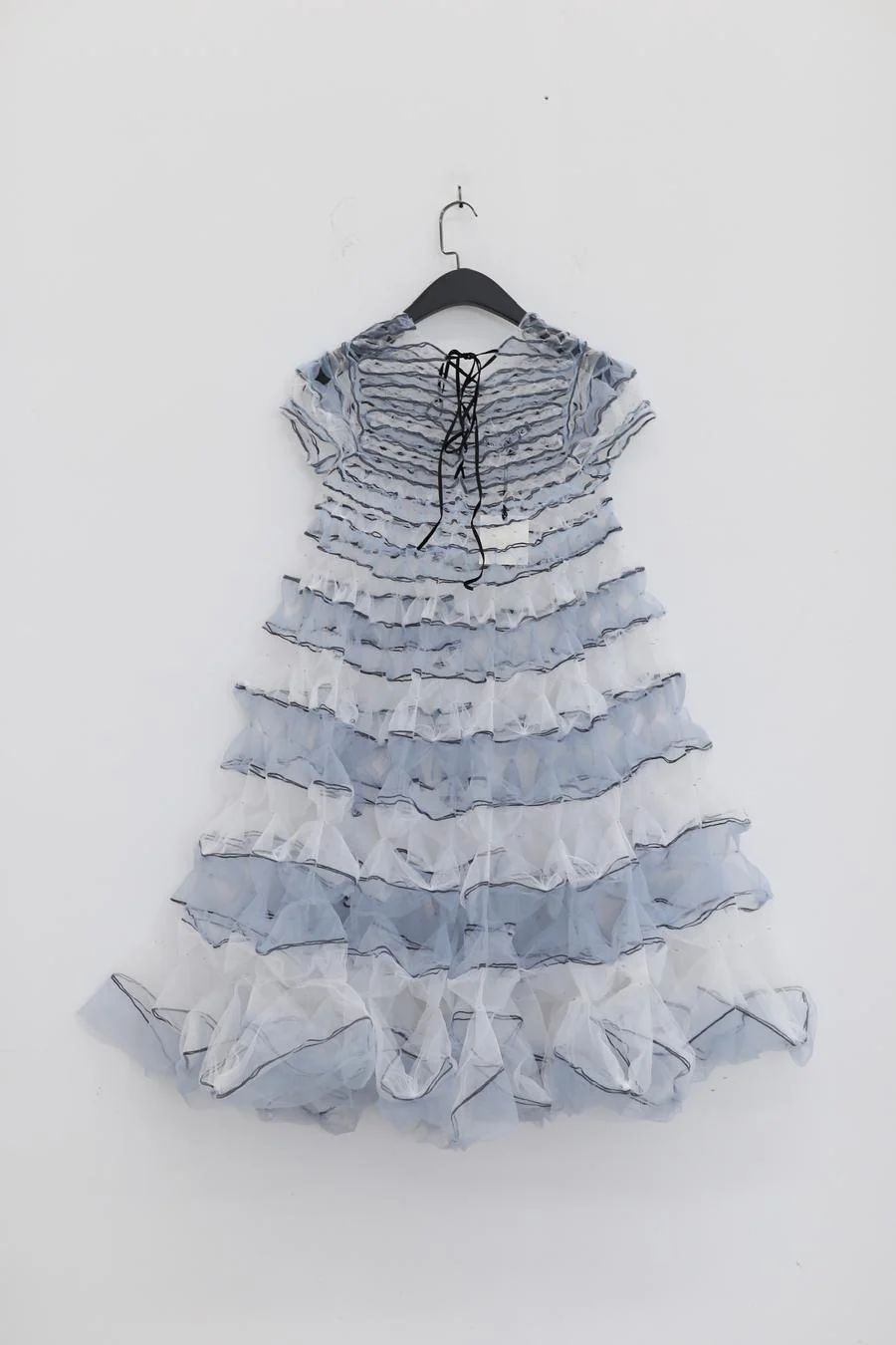 Susanfang blue and white streamer dress (set of two) SS22DRE32TULBLWHT - Image 10