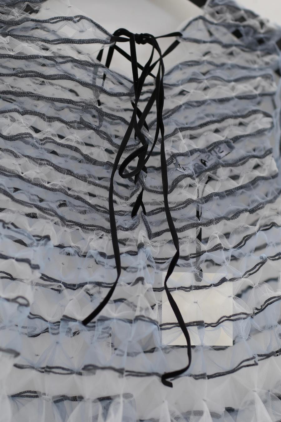Susanfang blue and white streamer dress (set of two) SS22DRE32TULBLWHT - Image 13
