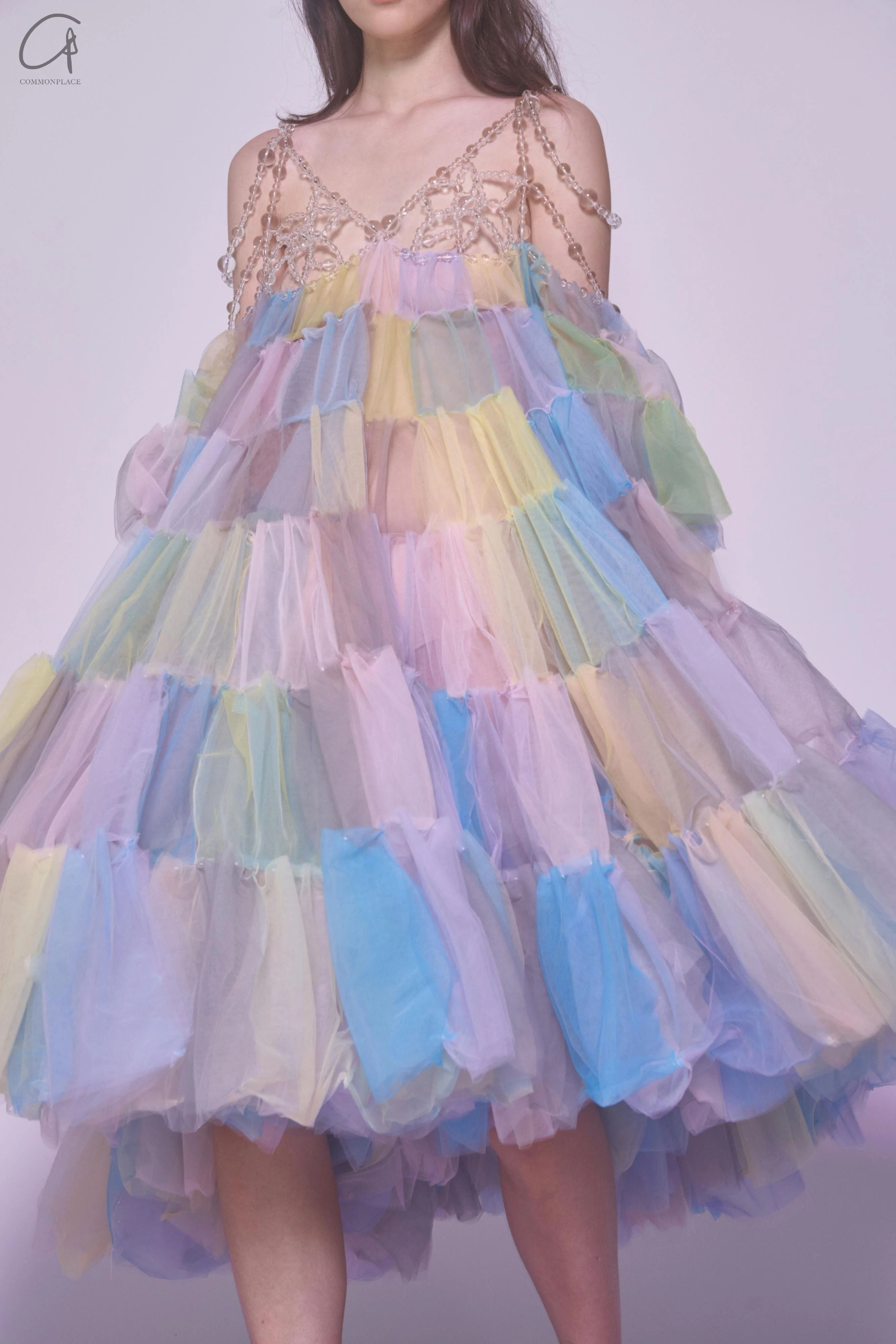 Susanfang Blue Pink Mesh Dress SS22DRE17TULBLPK - Image 24