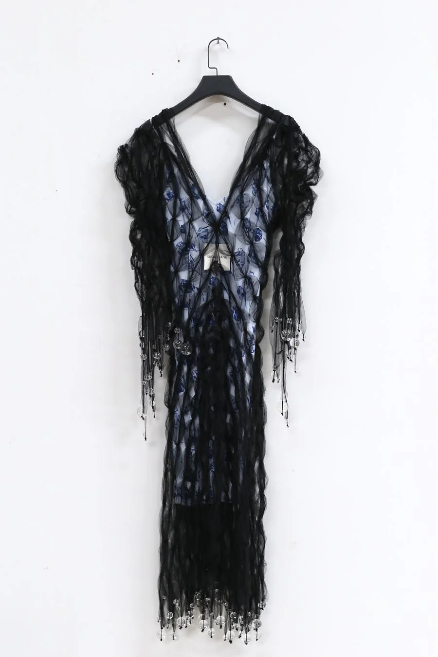 Susanfang Bubble Bead Air Ribbon Dress (with lining) AW21DR025ORG - Image 4